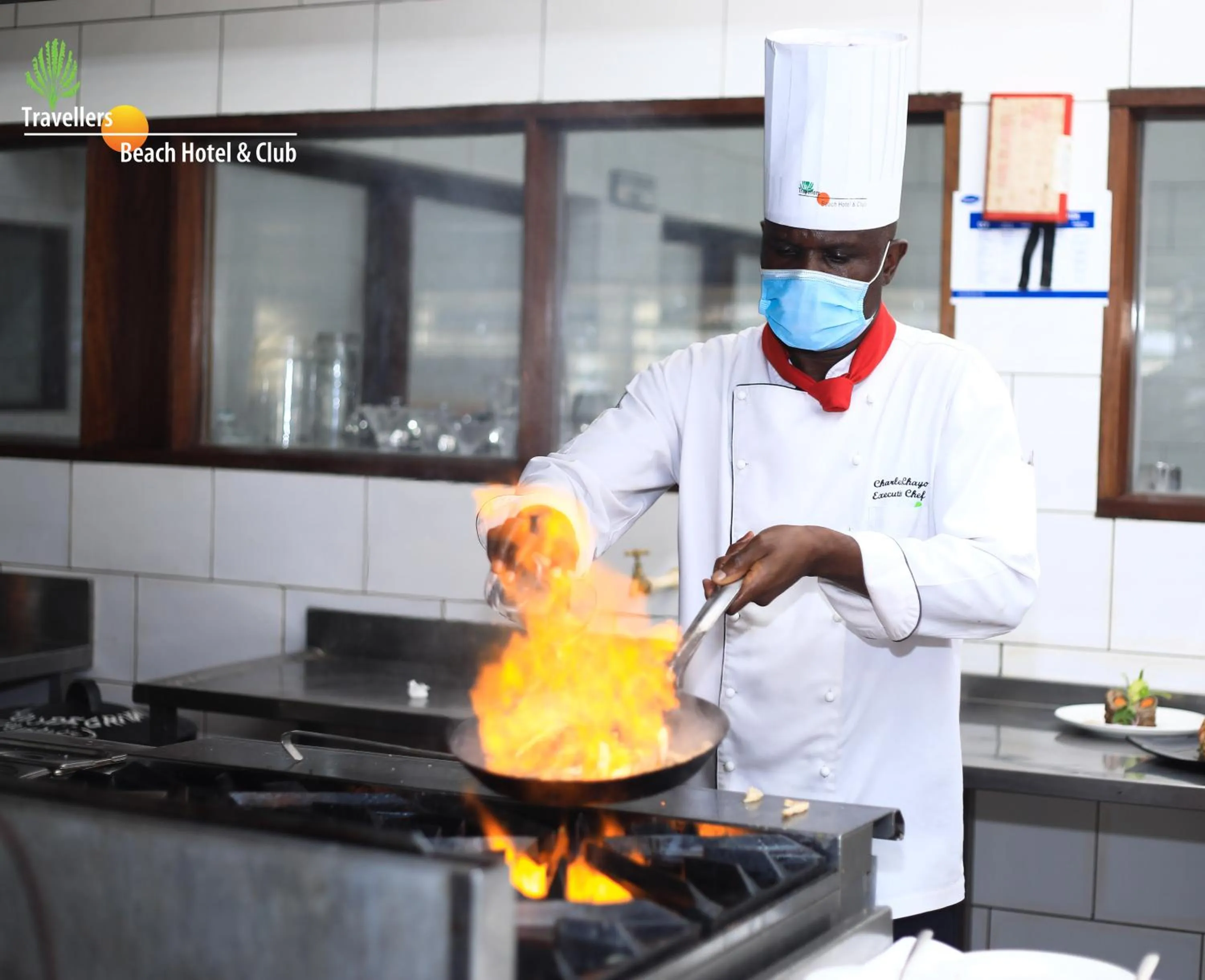 kitchen in Travellers Beach Hotel & SPA