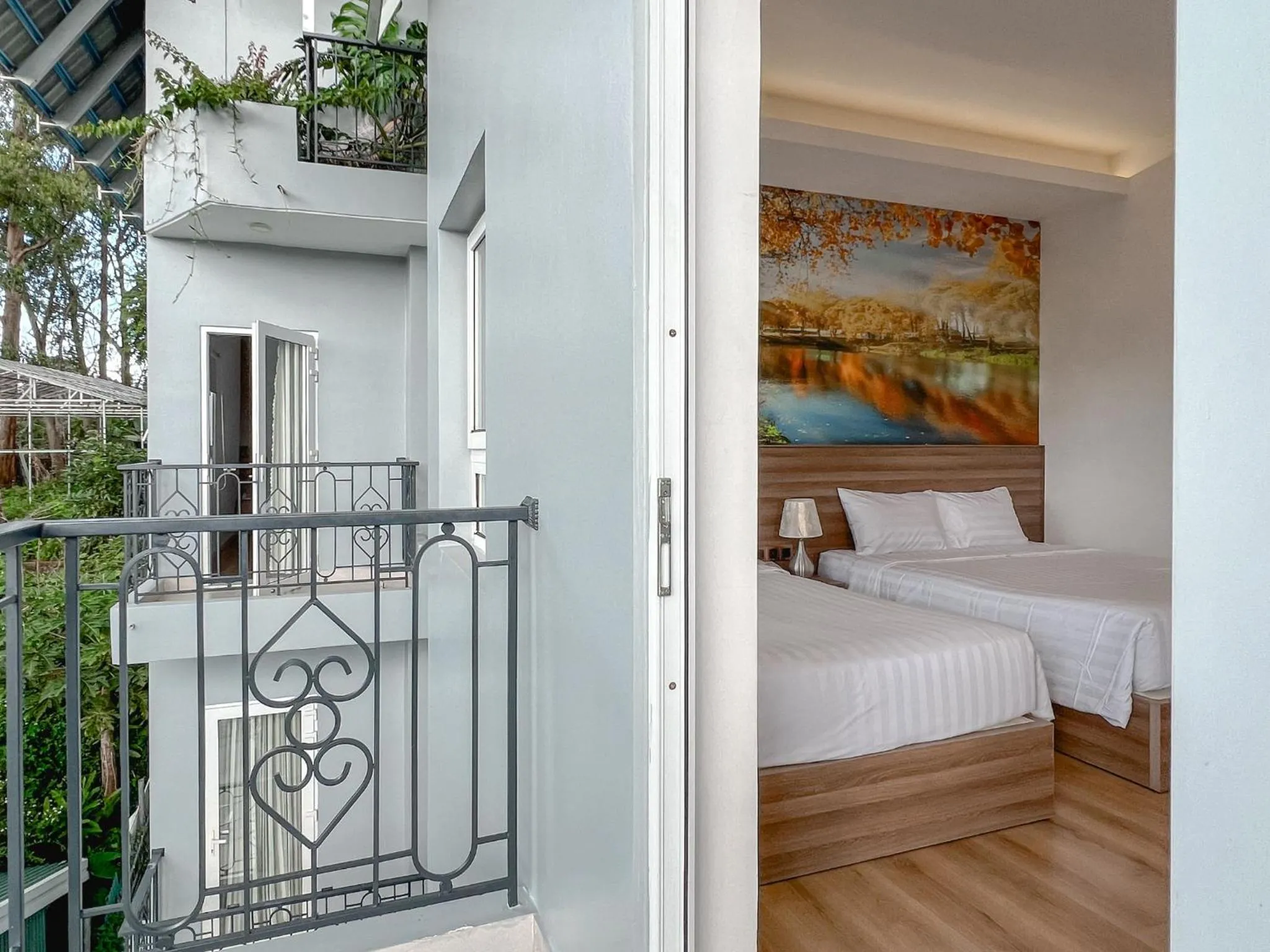 View (from property/room), Bed in NATURE LAND 2 - Song Anh Hotel Dalat