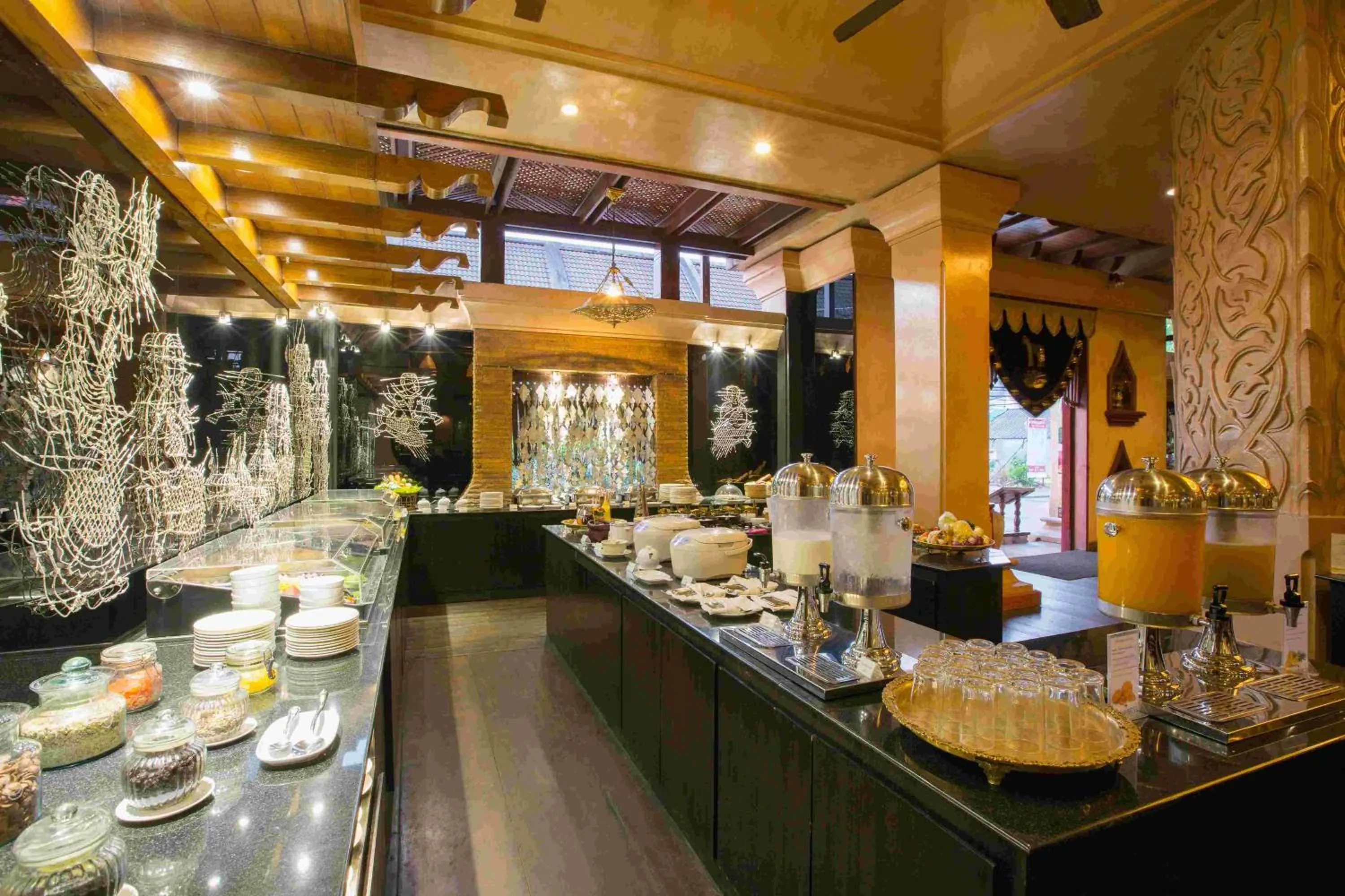 Buffet breakfast in Sawasdee Village