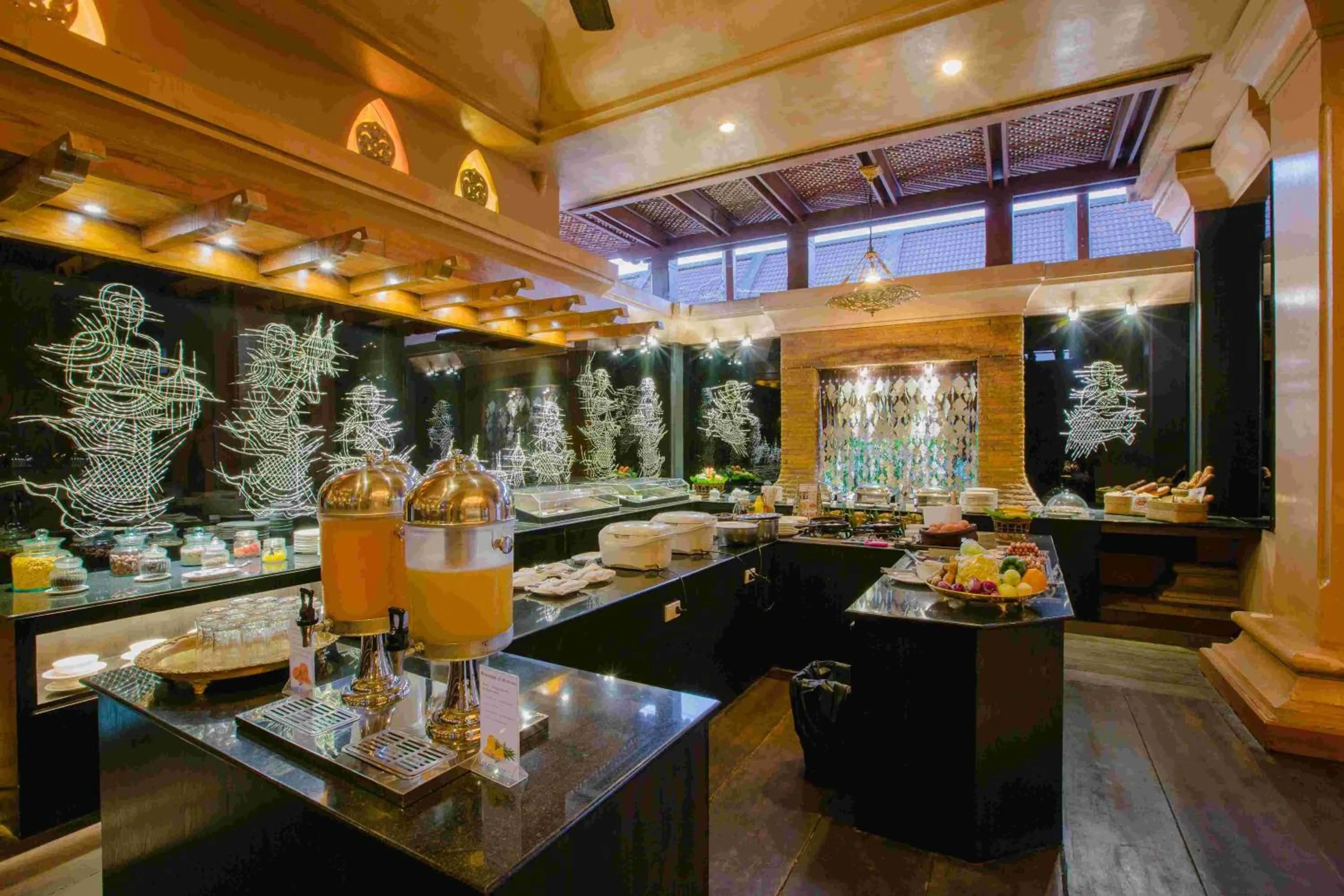 Buffet breakfast in Sawasdee Village