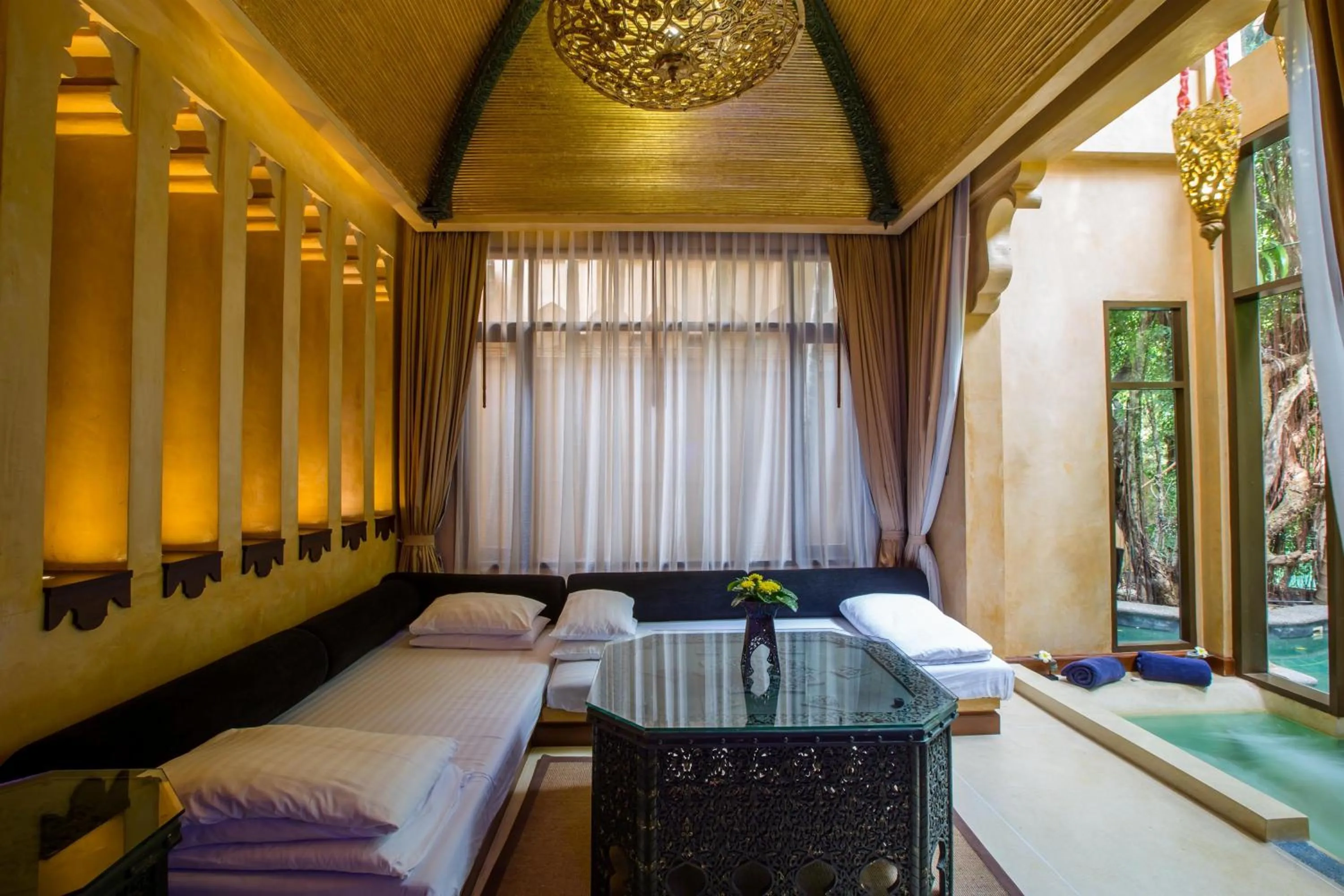 Living room, Bed in Sawasdee Village