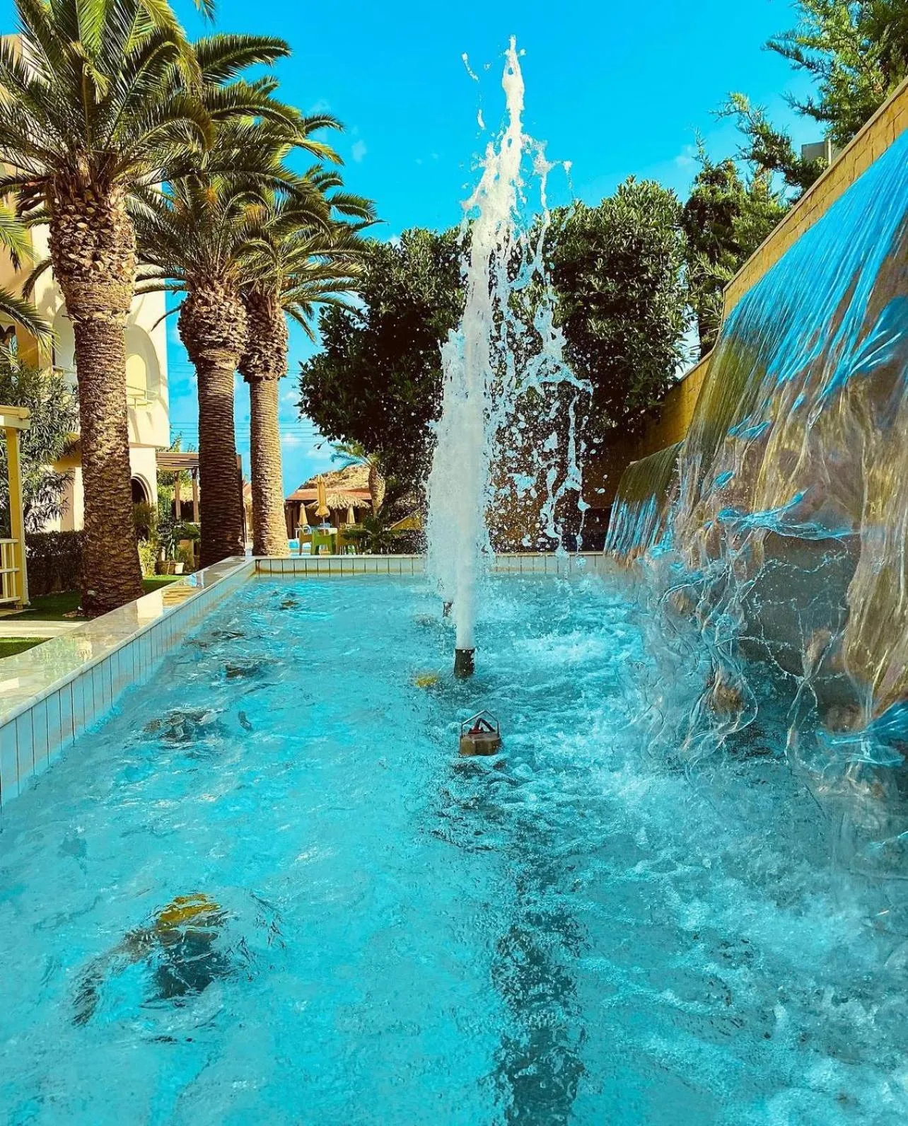 Garden view in Karteros Hotel