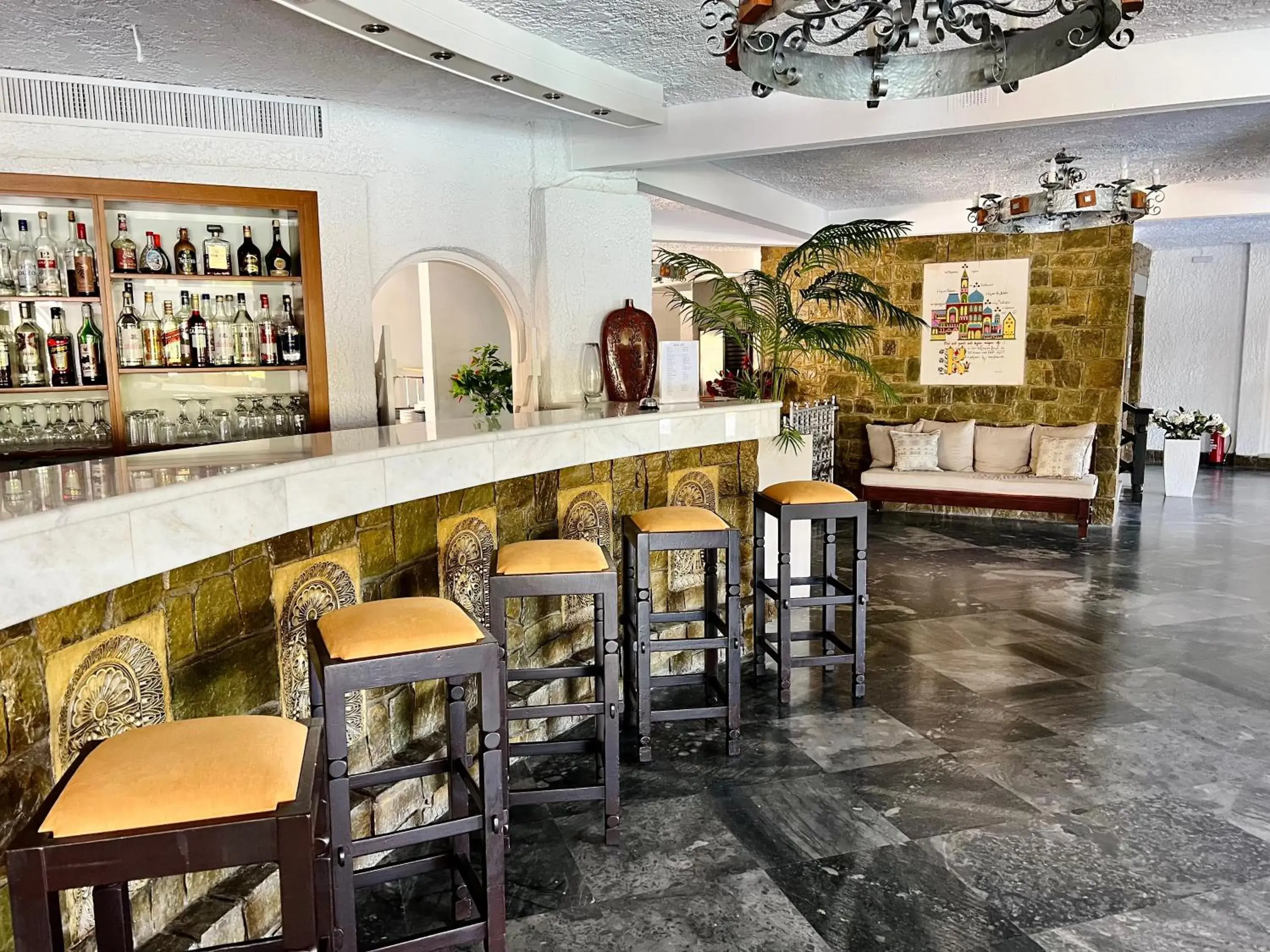 Living room in Karteros Hotel Living room in Karteros Hotel