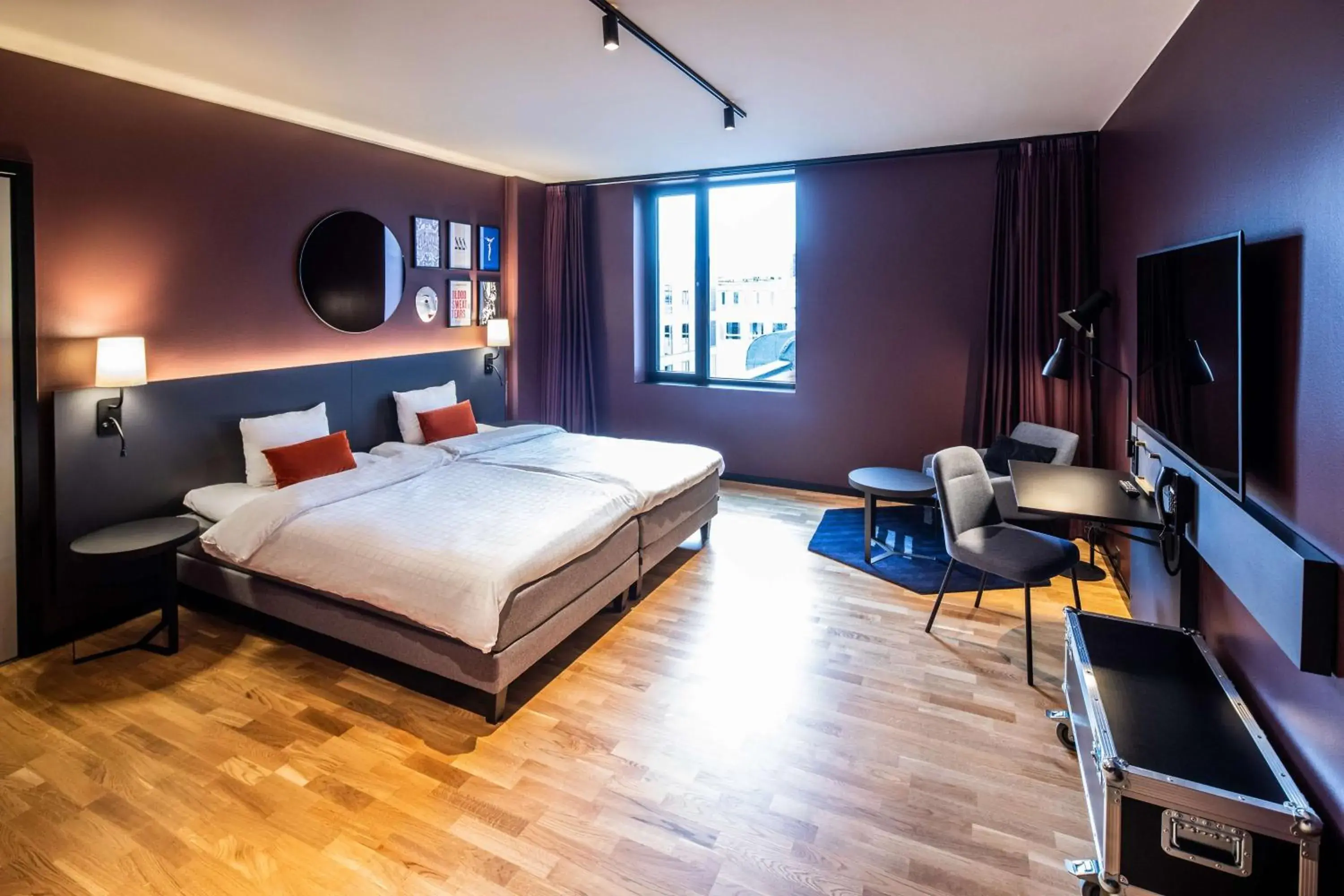 Bedroom, Bed in Scandic Falkoner Bedroom, Bed in Scandic Falkoner