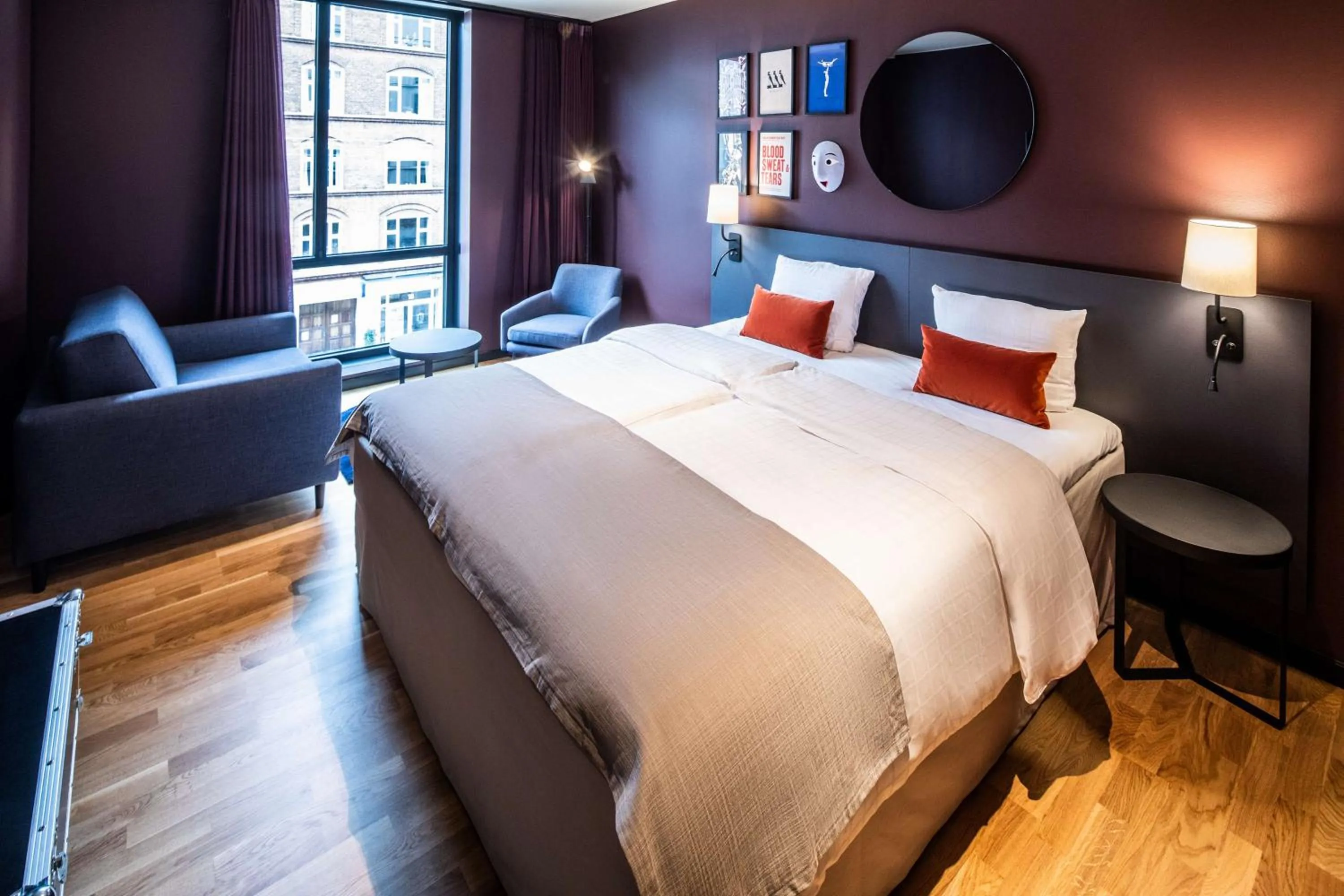 Bedroom, Bed in Scandic Falkoner