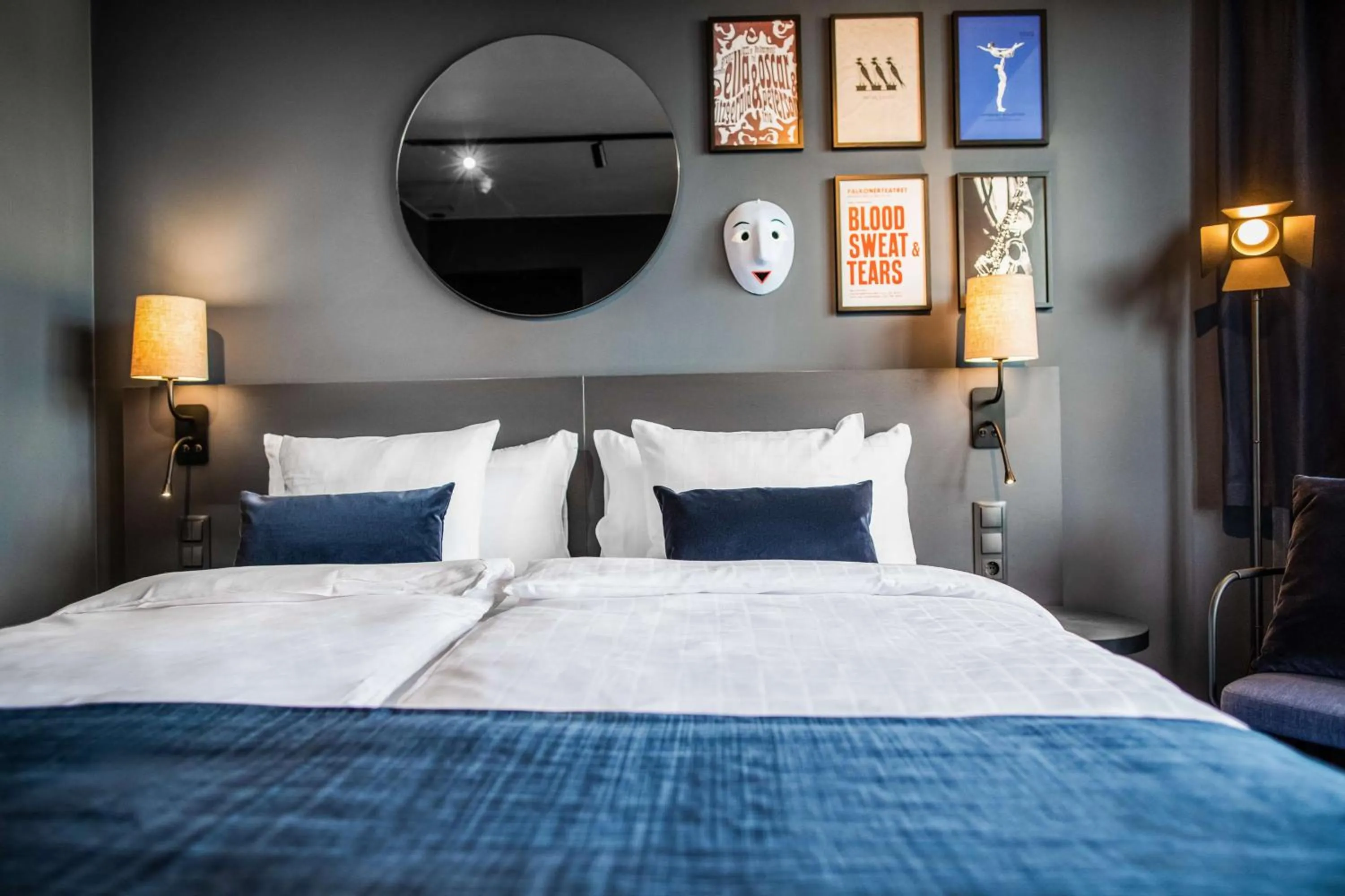 Bedroom, Bed in Scandic Falkoner