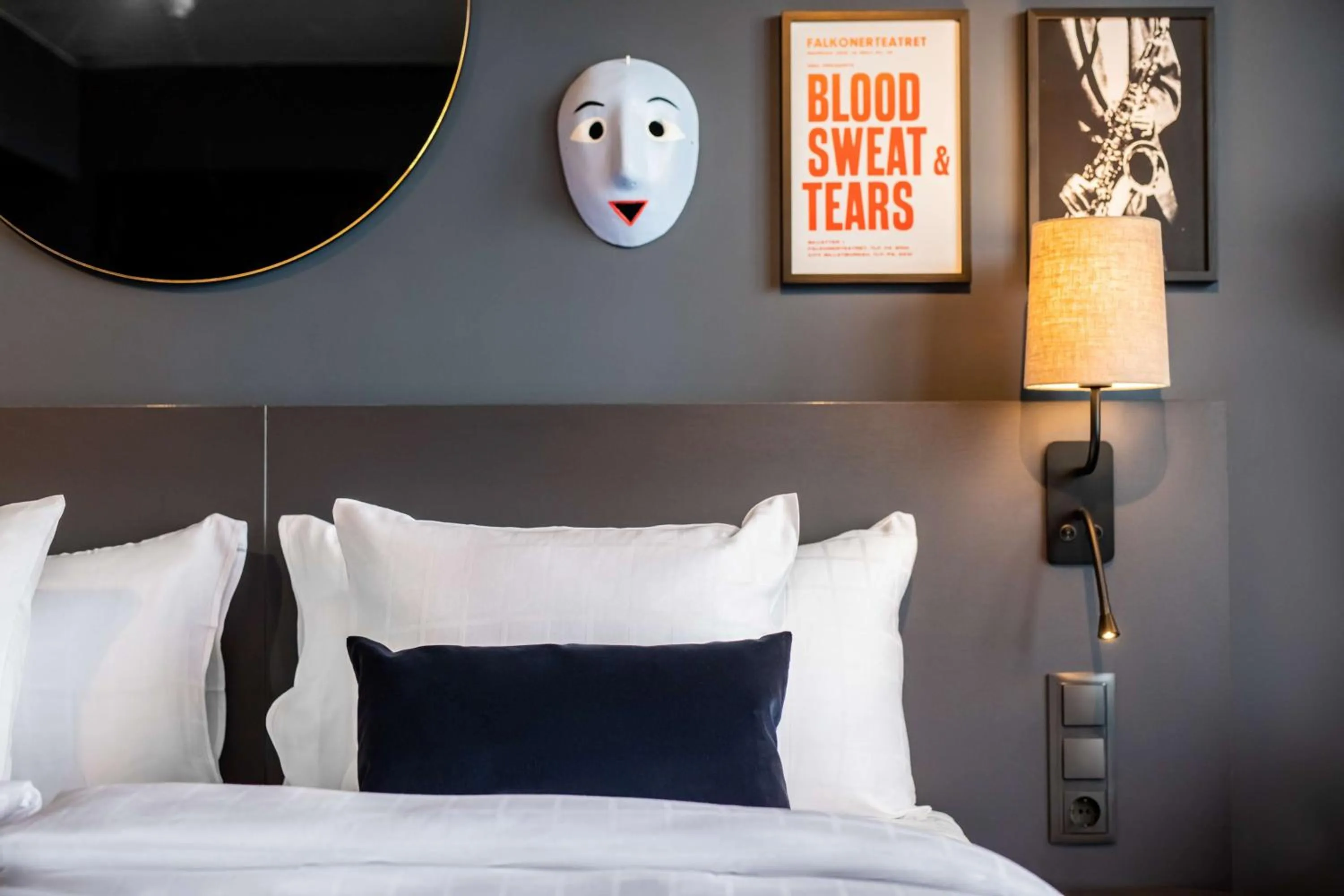 Bedroom, Bed in Scandic Falkoner