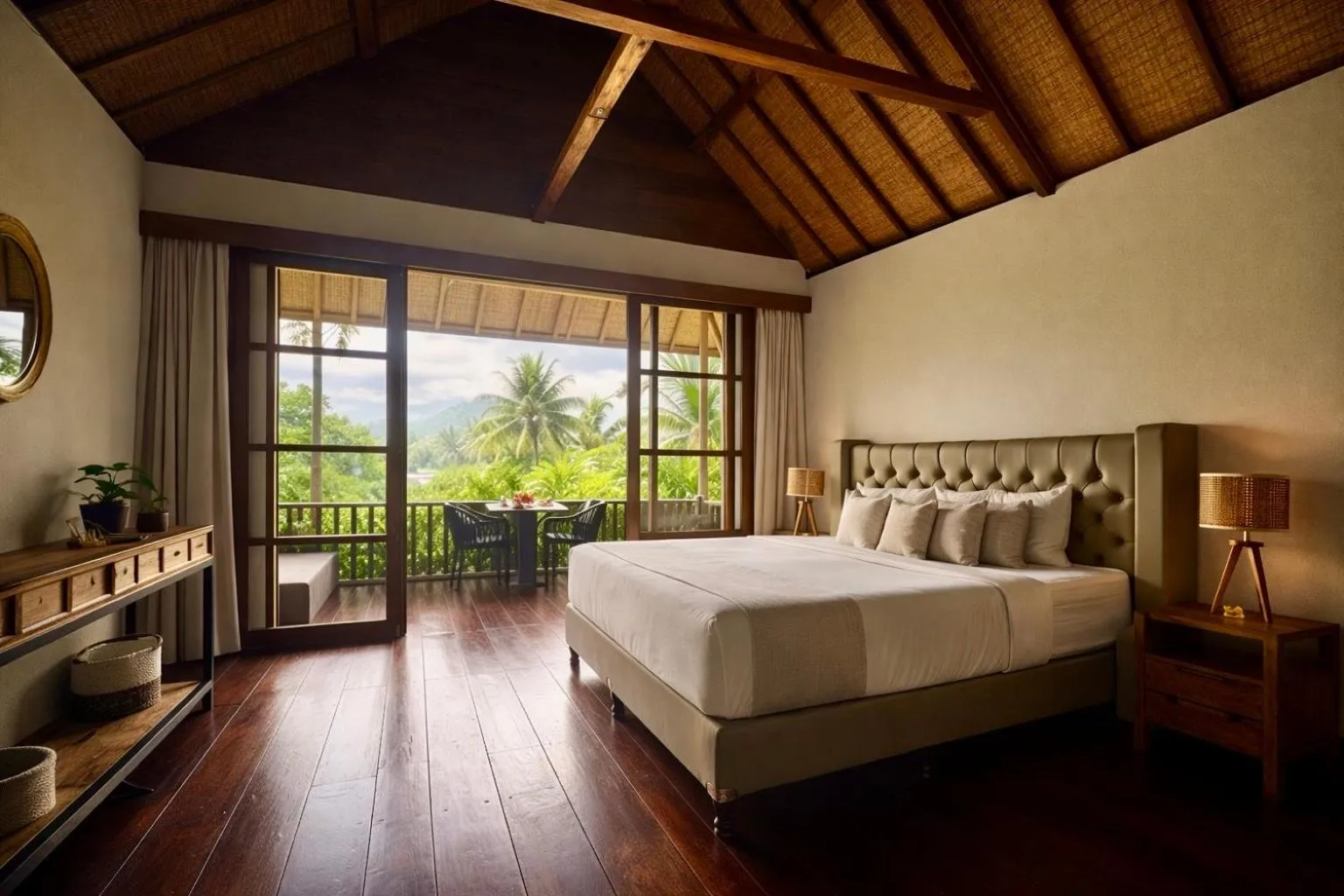 Bed in Lempuyang Boutique Hotel