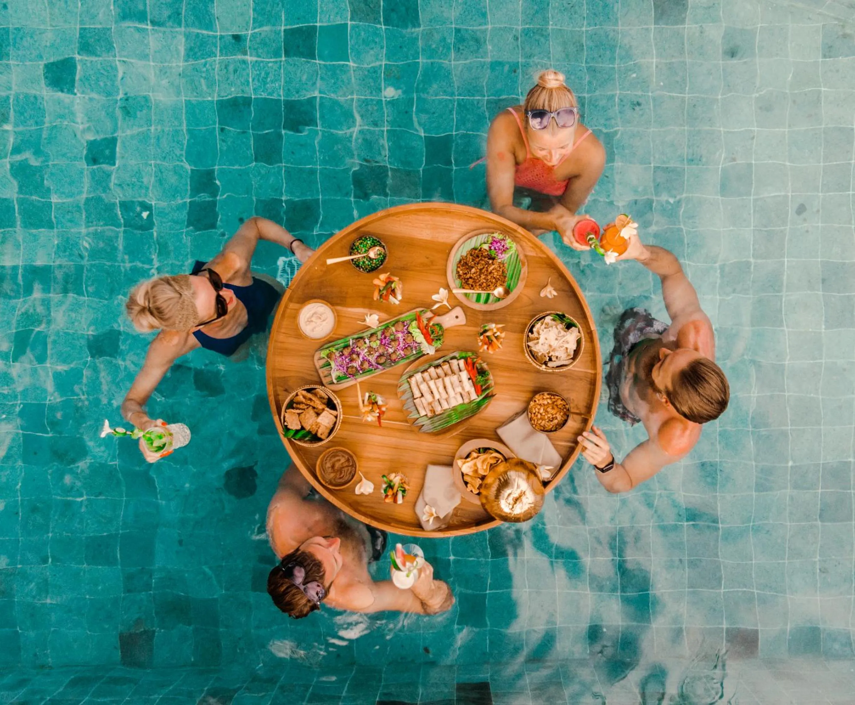 People in Lempuyang Boutique Hotel