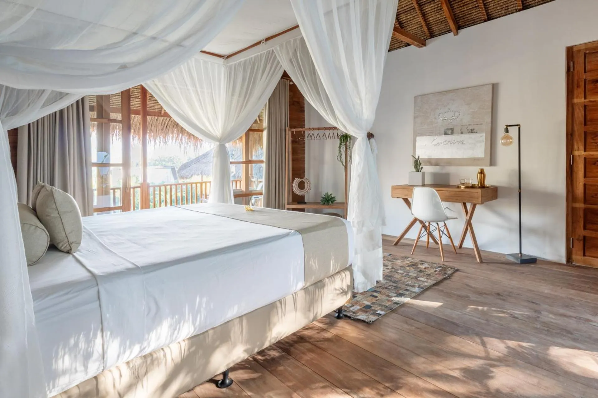 Bed in Lempuyang Boutique Hotel