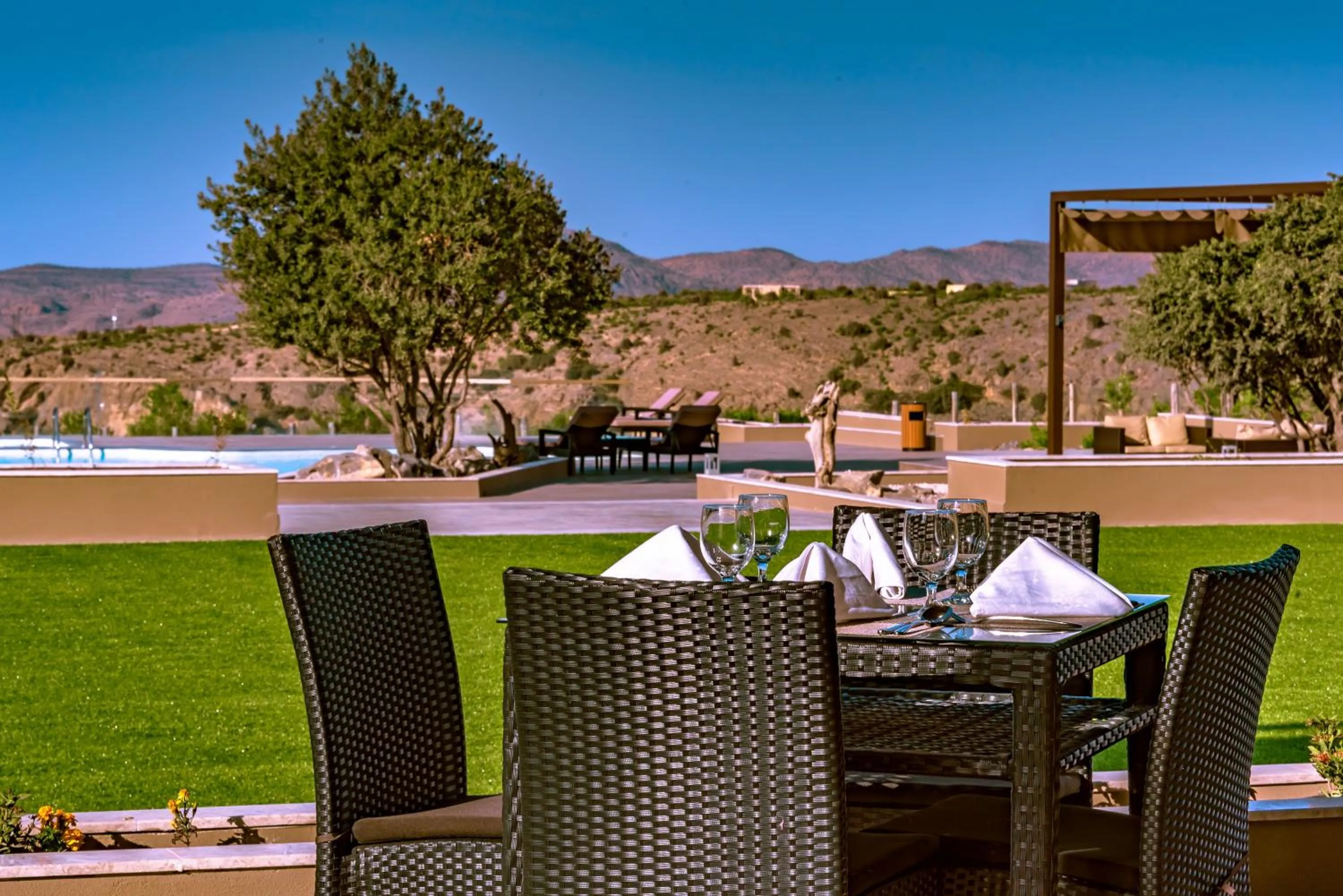 Patio in Sahab Resort and Spa, Jabal Al Akhdar