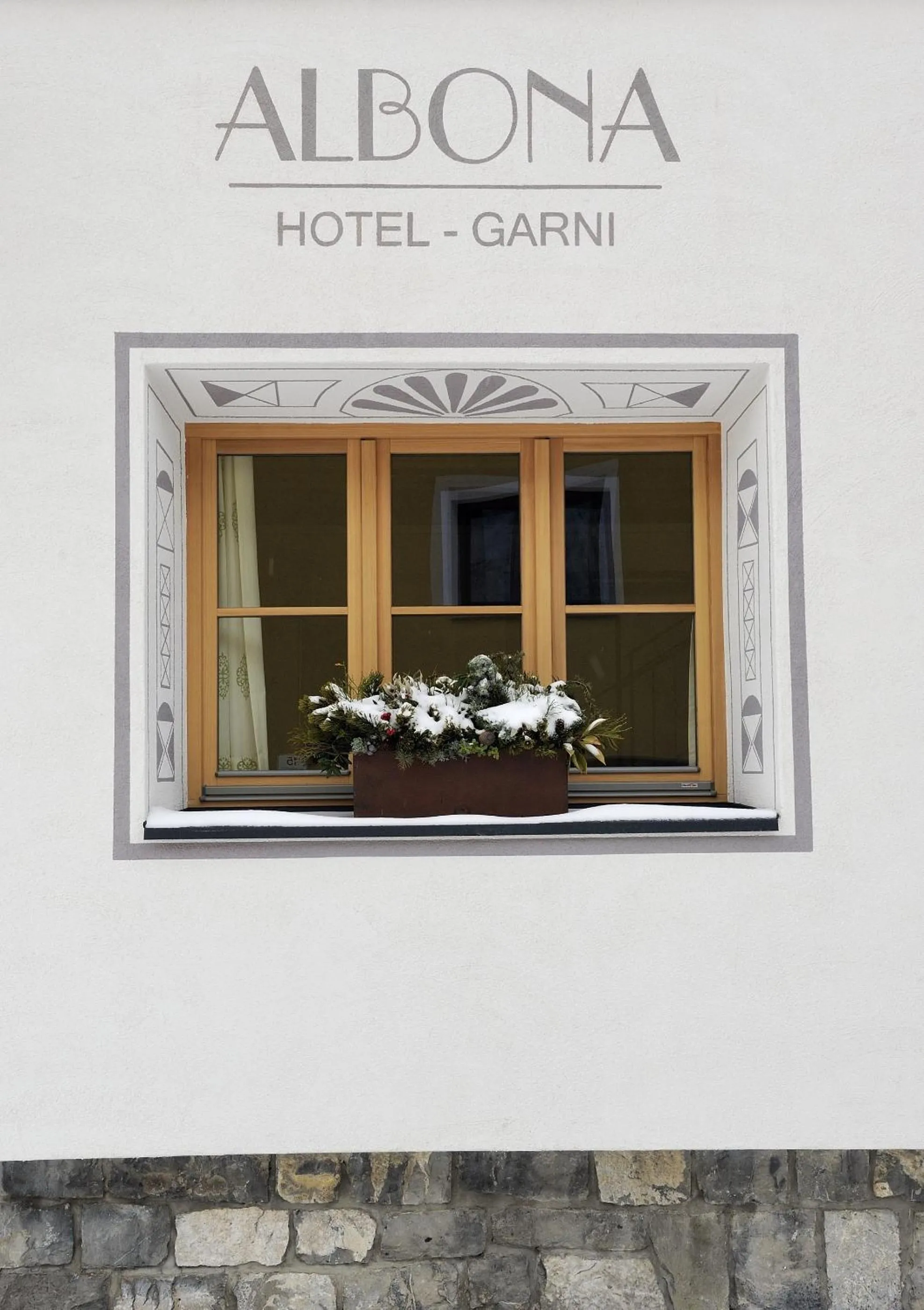 Facade/entrance in Hotel Garni Albona