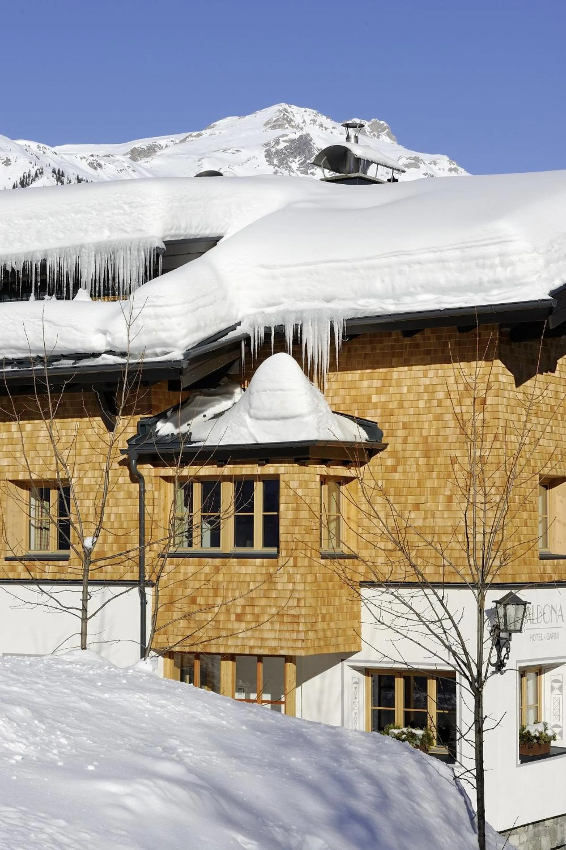 Facade/entrance in Hotel Garni Albona