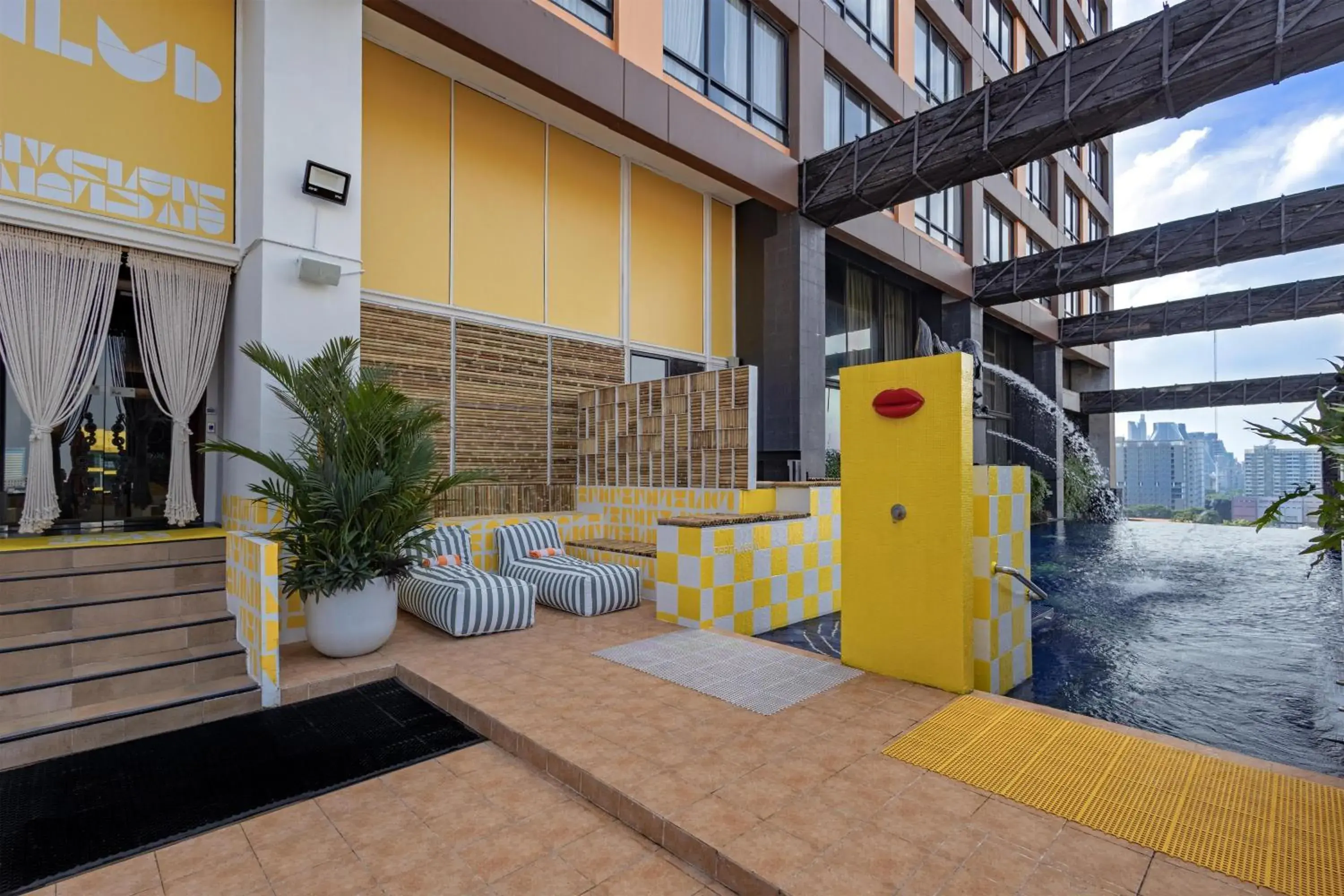 Pool view in Siam At Siam Design Hotel Bangkok Pool view in Siam At Siam Design Hotel Bangkok