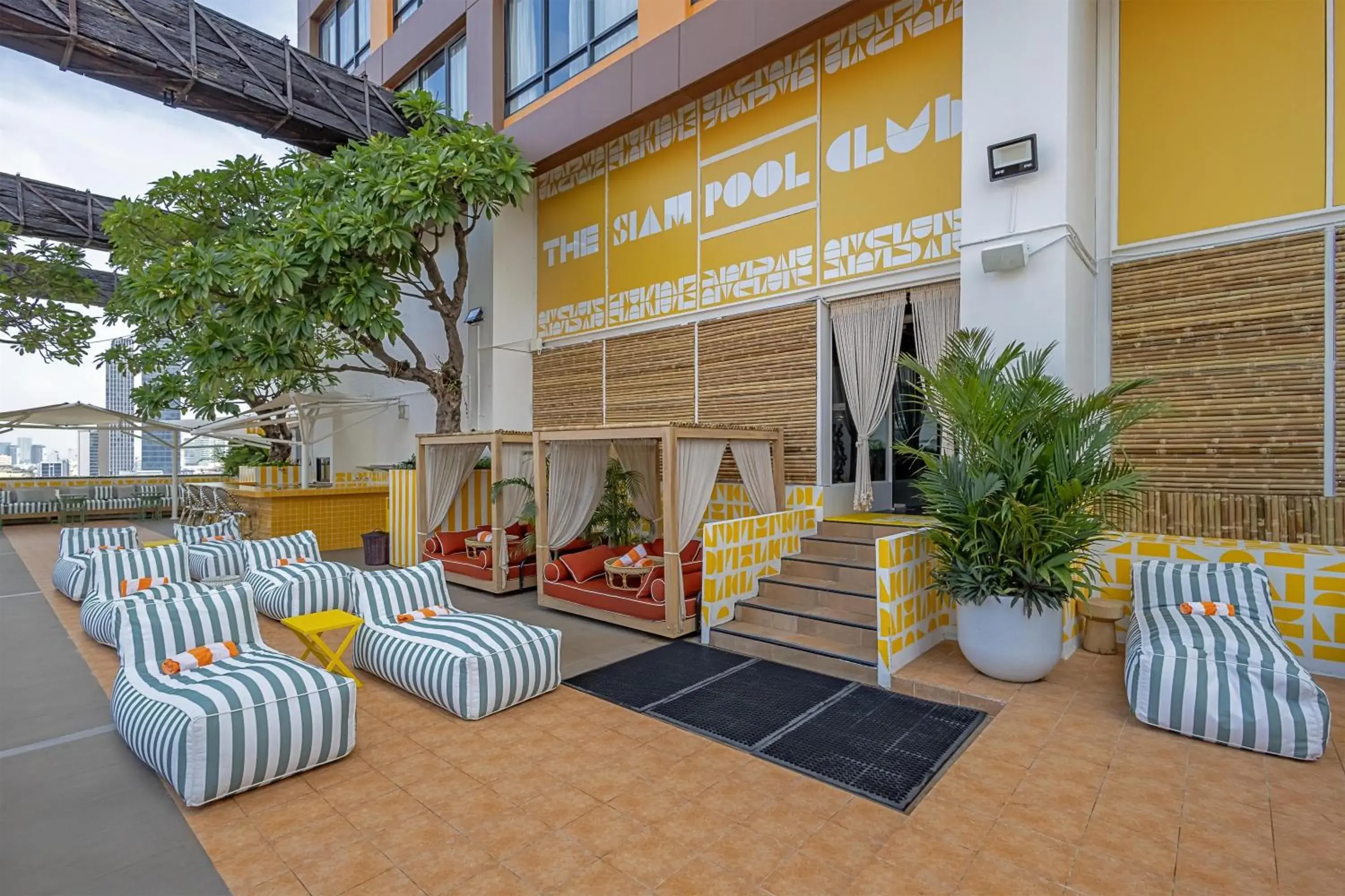 Pool view in Siam At Siam Design Hotel Bangkok Pool view in Siam At Siam Design Hotel Bangkok