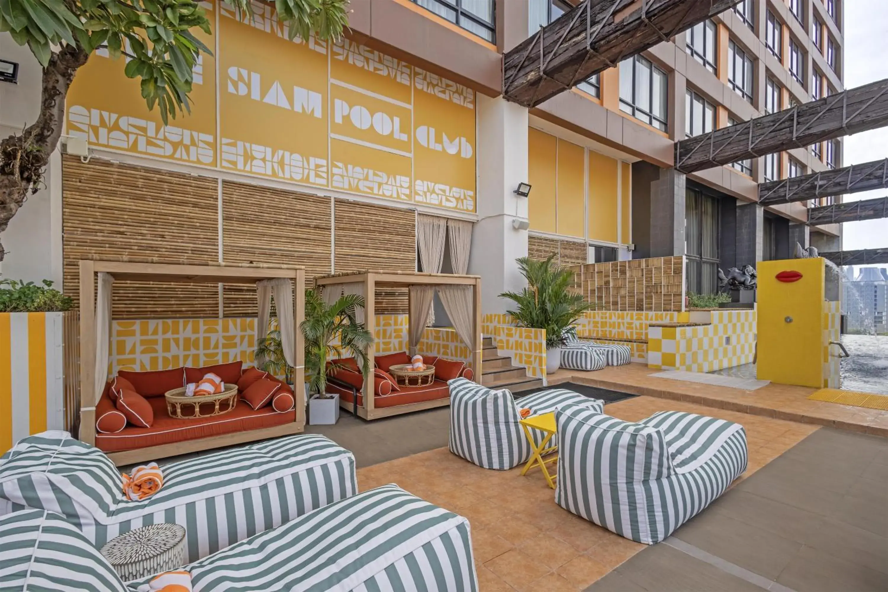 Pool view in Siam At Siam Design Hotel Bangkok Pool view in Siam At Siam Design Hotel Bangkok