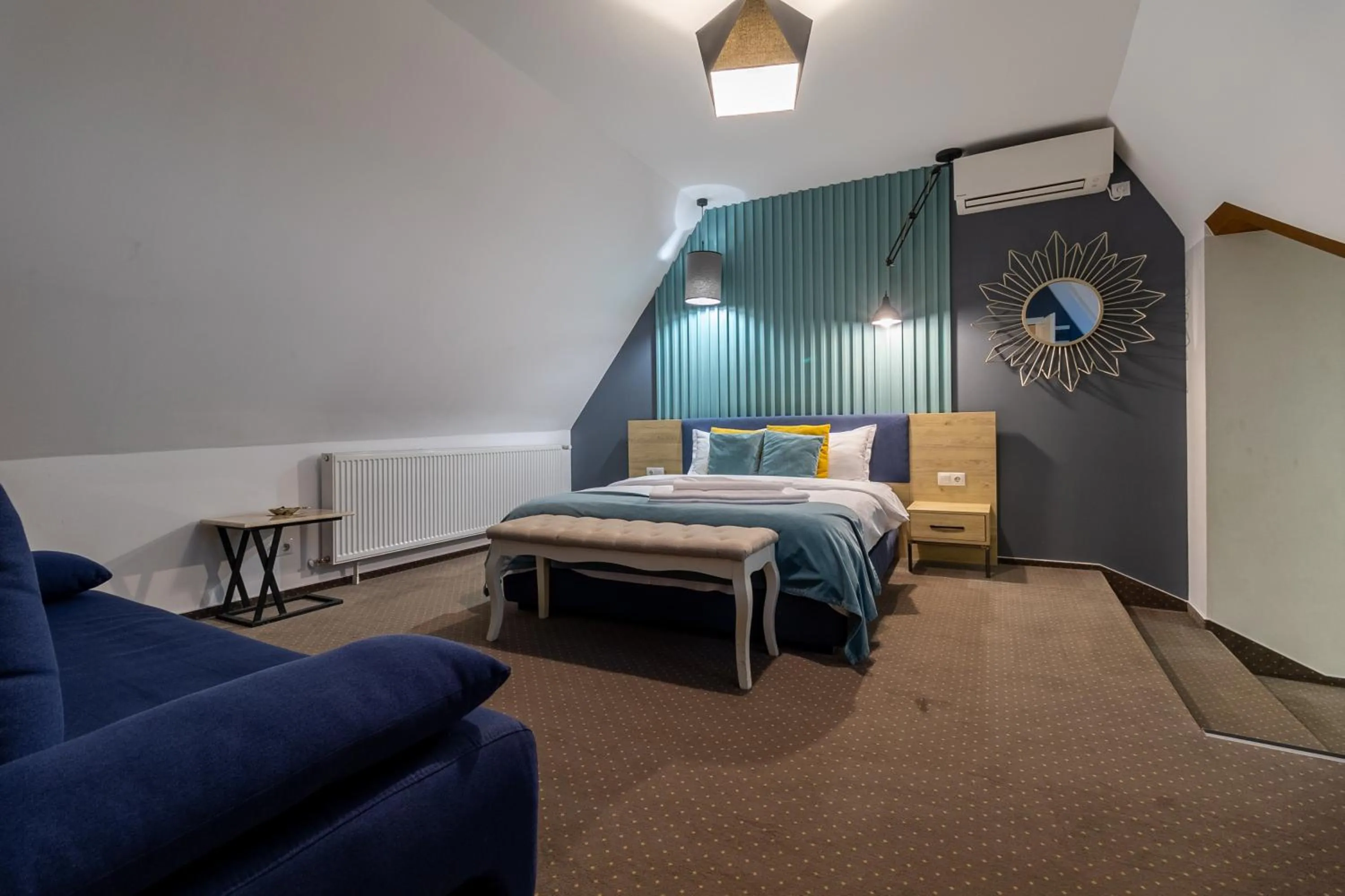 Bed in Lumiere House Sibiu