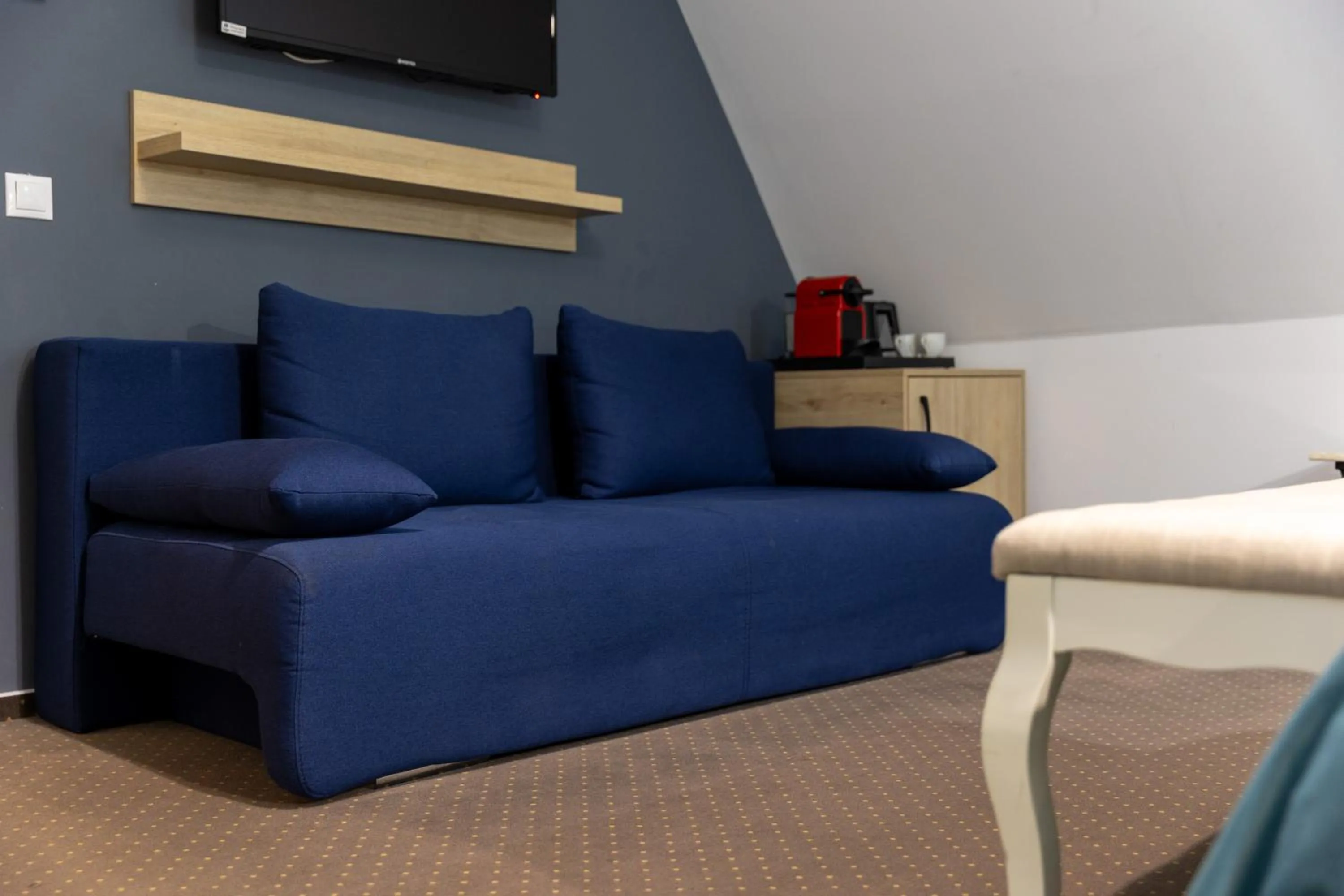 Seating area in Lumiere House Sibiu