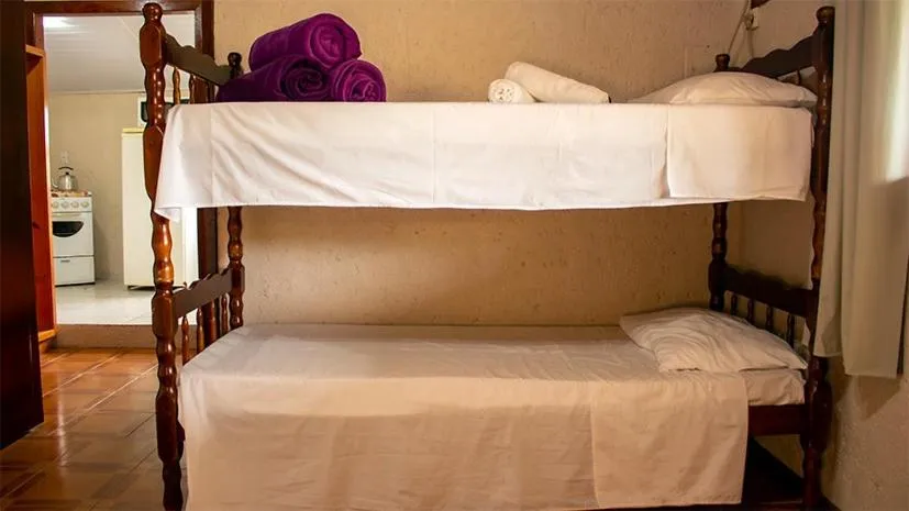 Bed in Pousada Halliny do Rosa