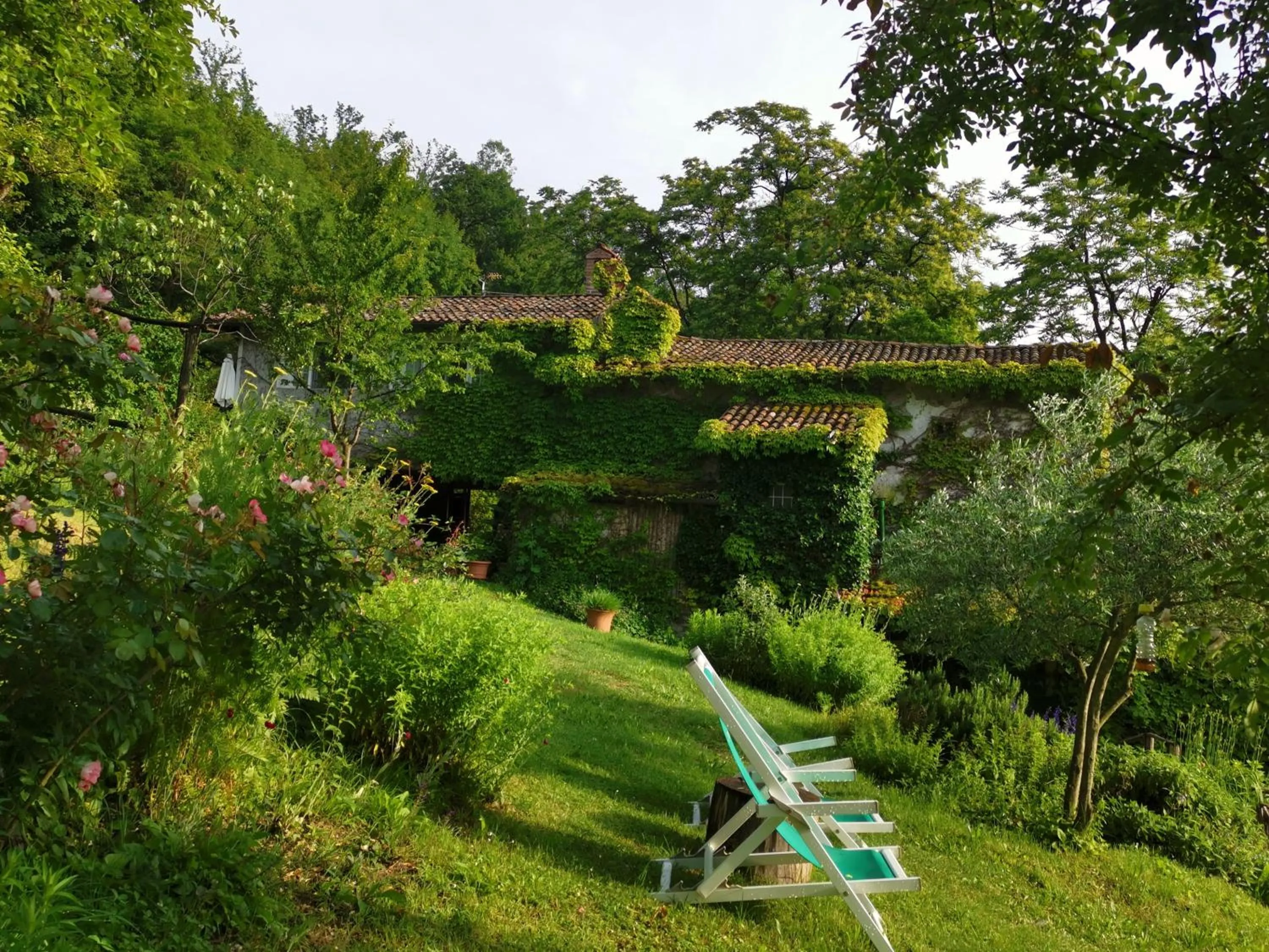 Garden view in La Traversina