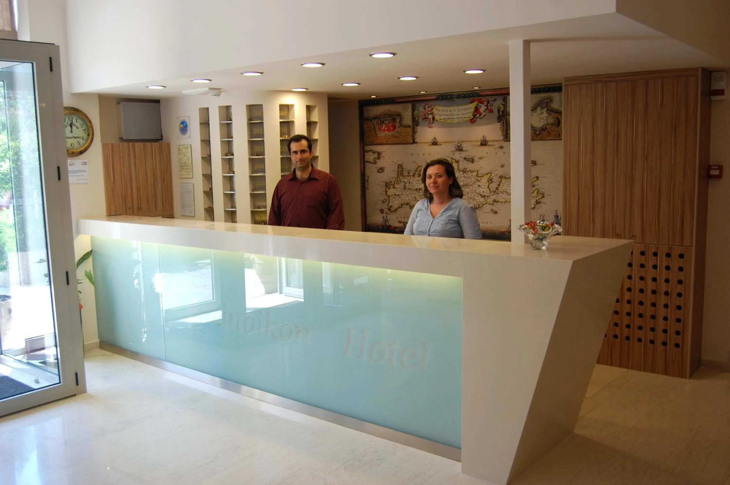 Lobby or reception in Athinaiko Hotel