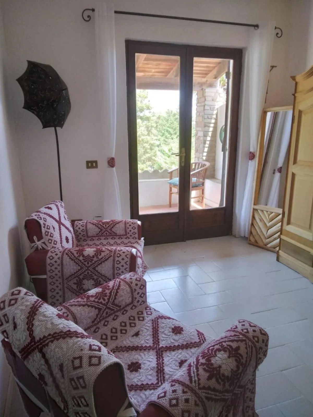 Living room in La Dea Madre