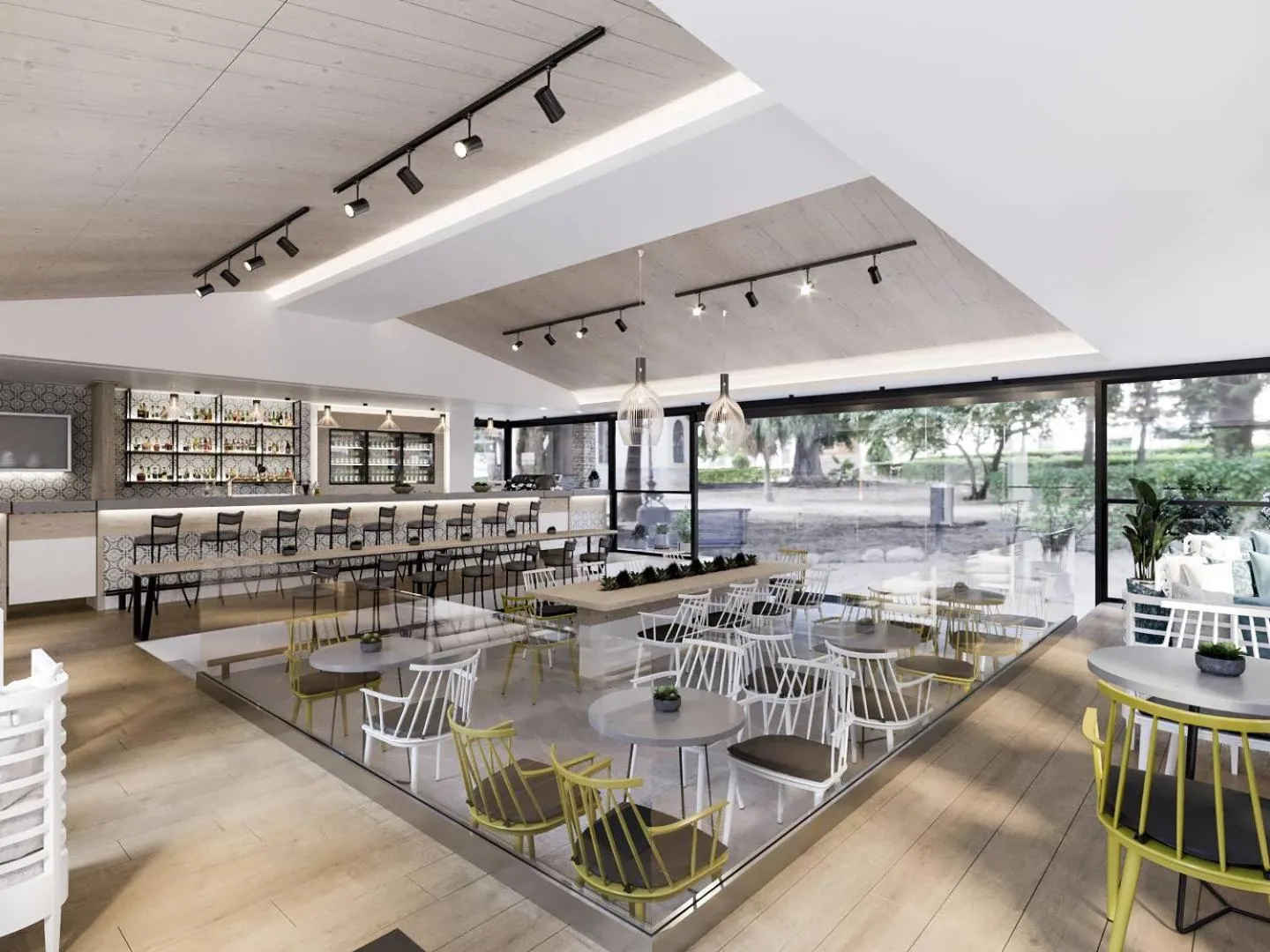 Restaurant/places to eat in Porfi Beach Hotel