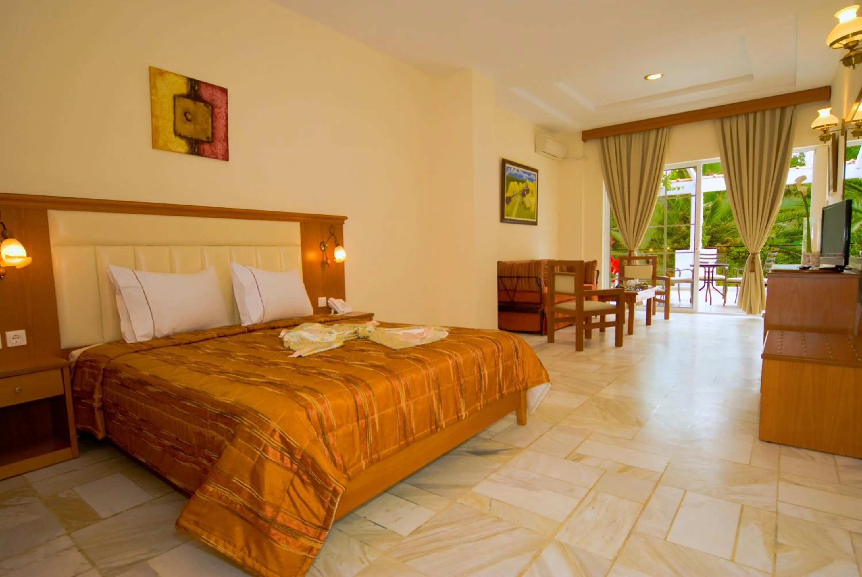 Photo of the whole room, Bed in Porfi Beach Hotel