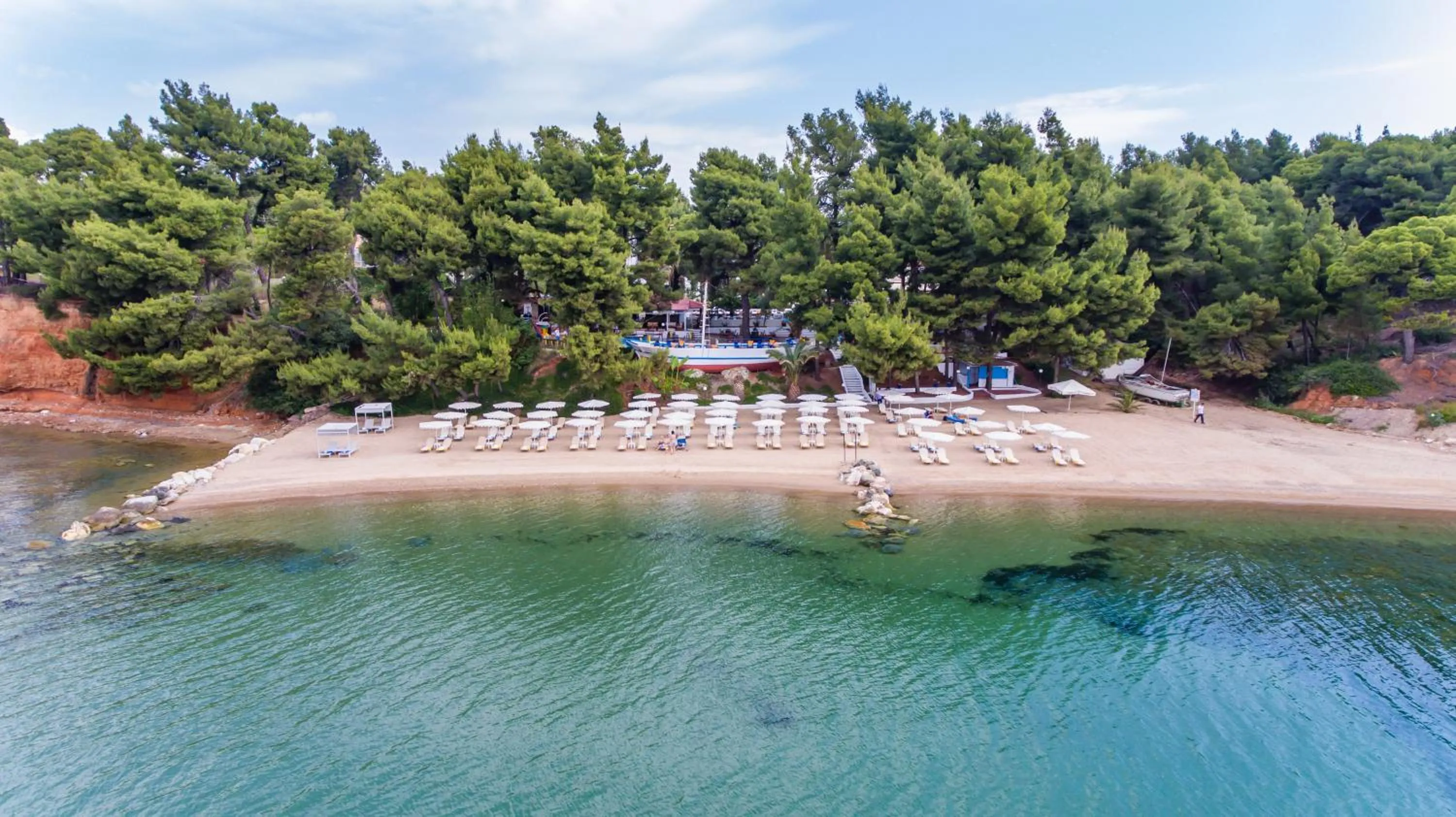 Beach in Porfi Beach Hotel