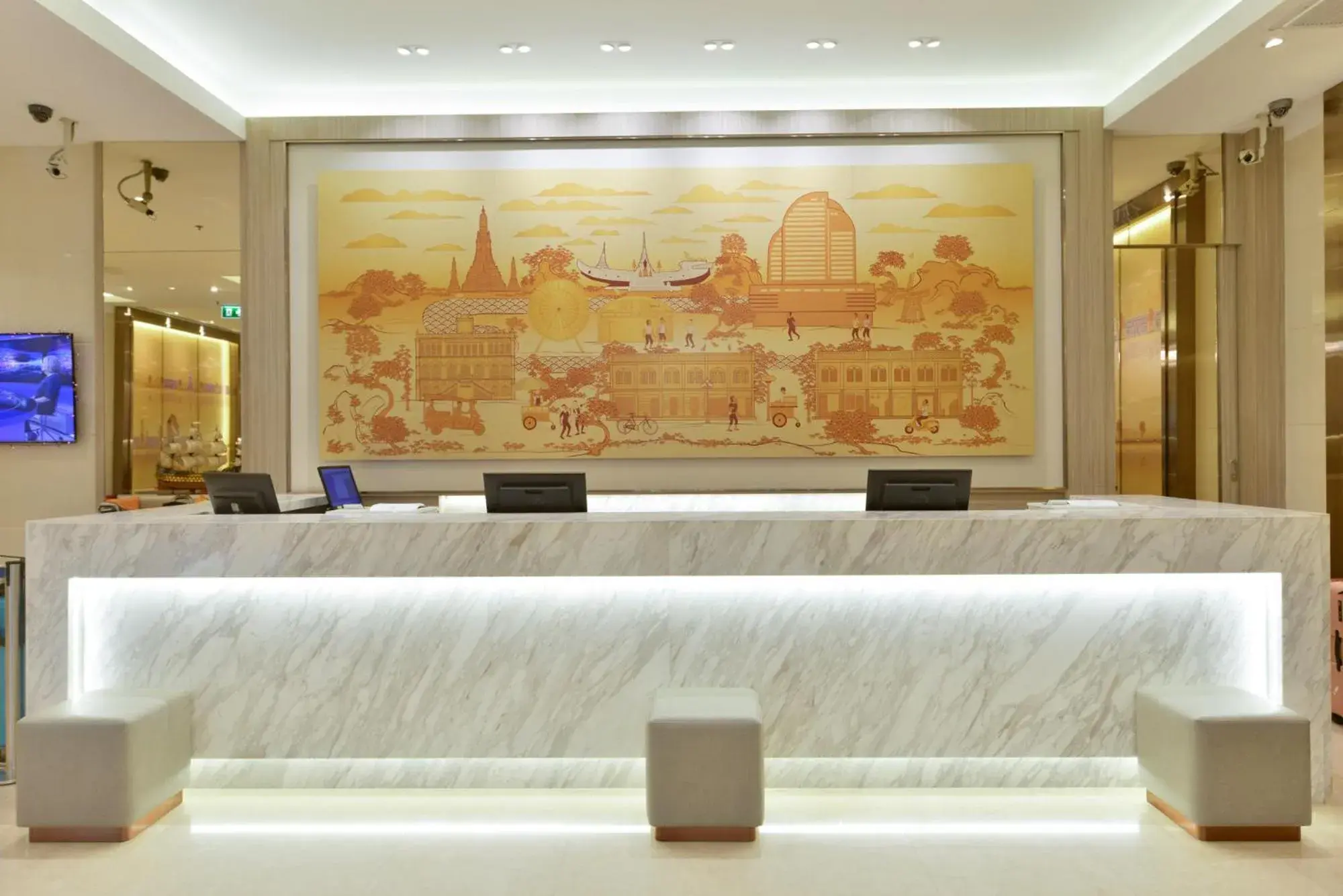 Lobby or reception in Centre Point Plus Hotel Silom - Newly Renovated Lobby or reception in Centre Point Plus Hotel Silom - Newly Renovated