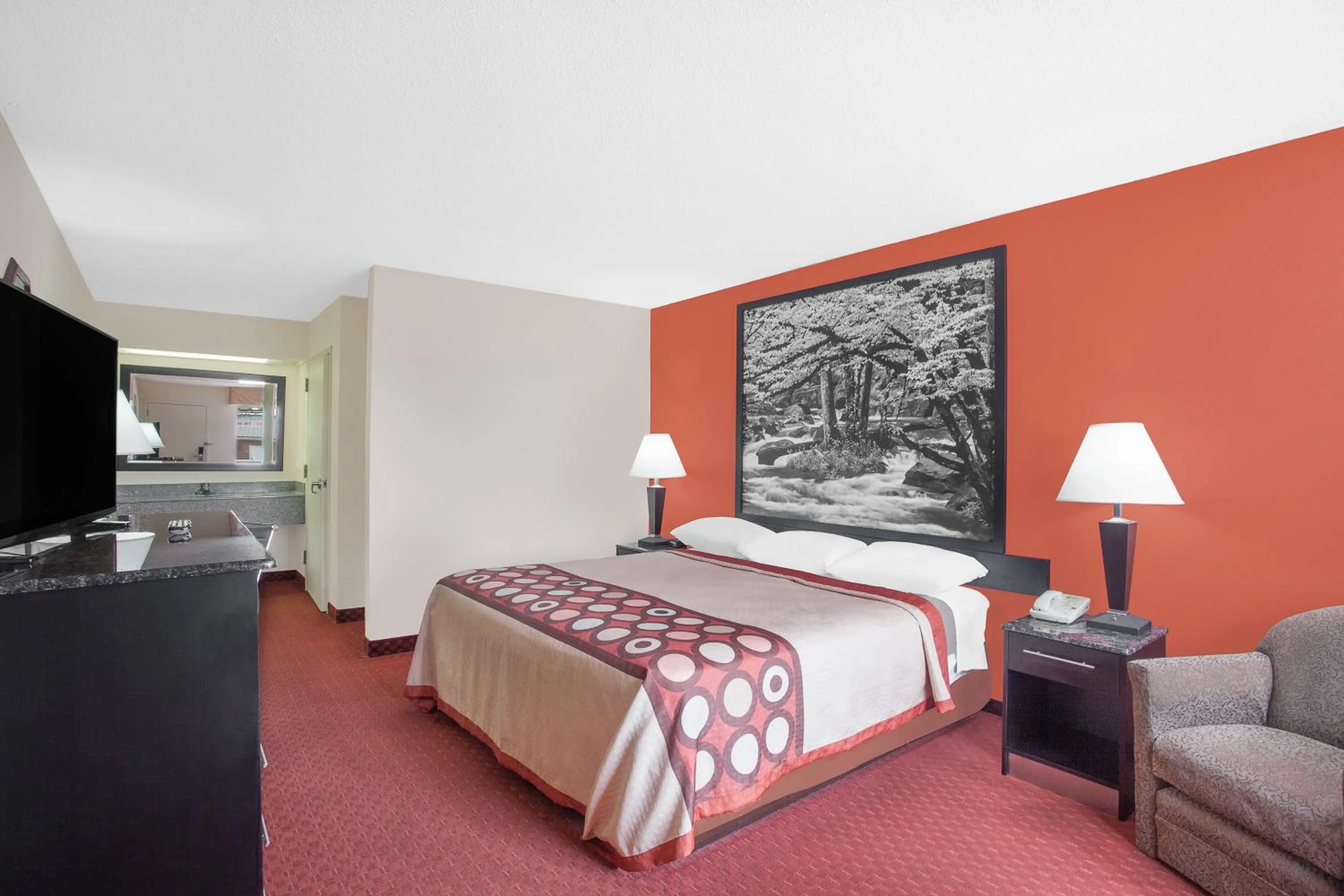 Bed in Super 8 by Wyndham Bulls Gap Greeneville Area