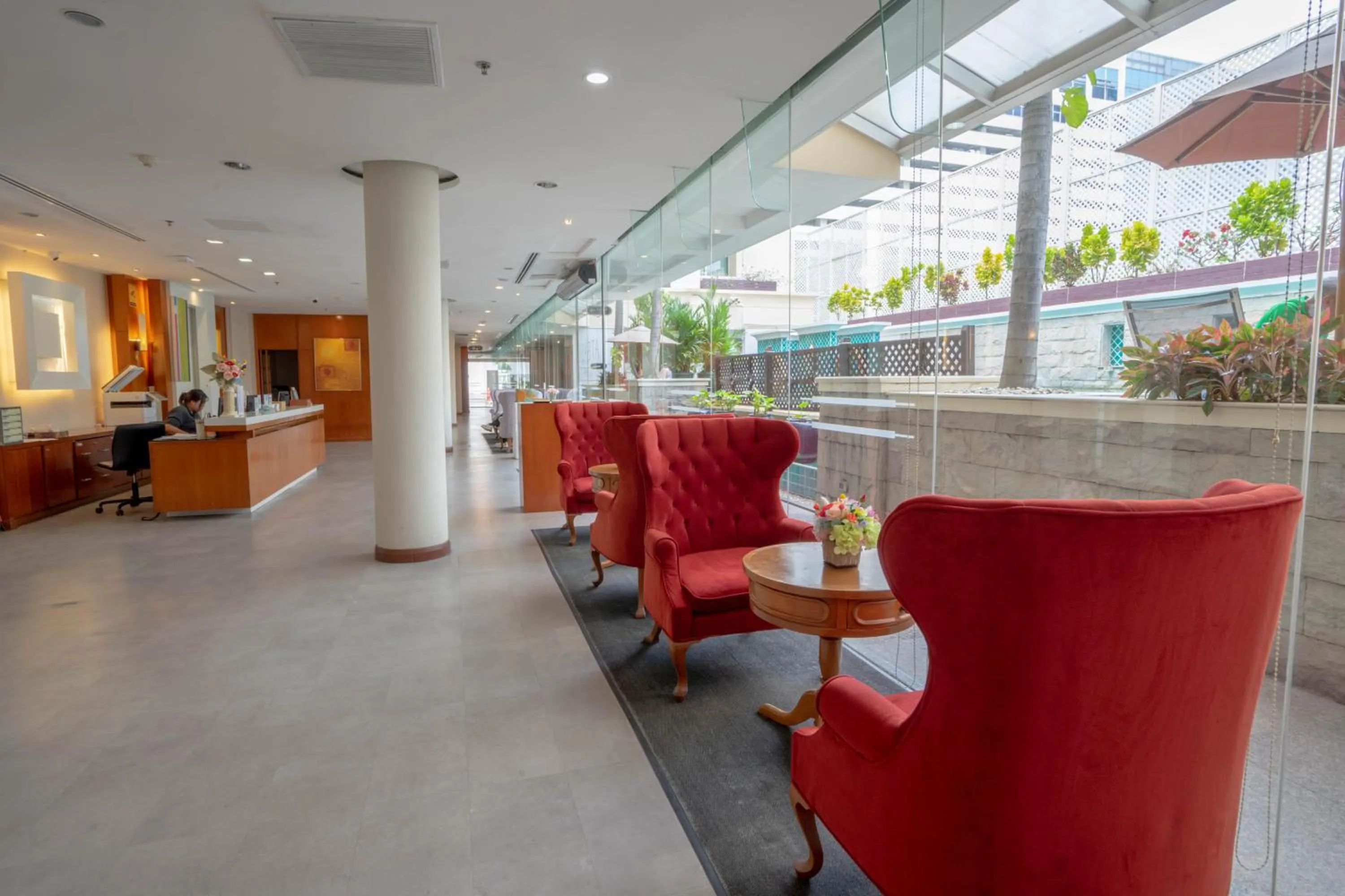 Lobby or reception in AT EASE saladaeng by AETAS