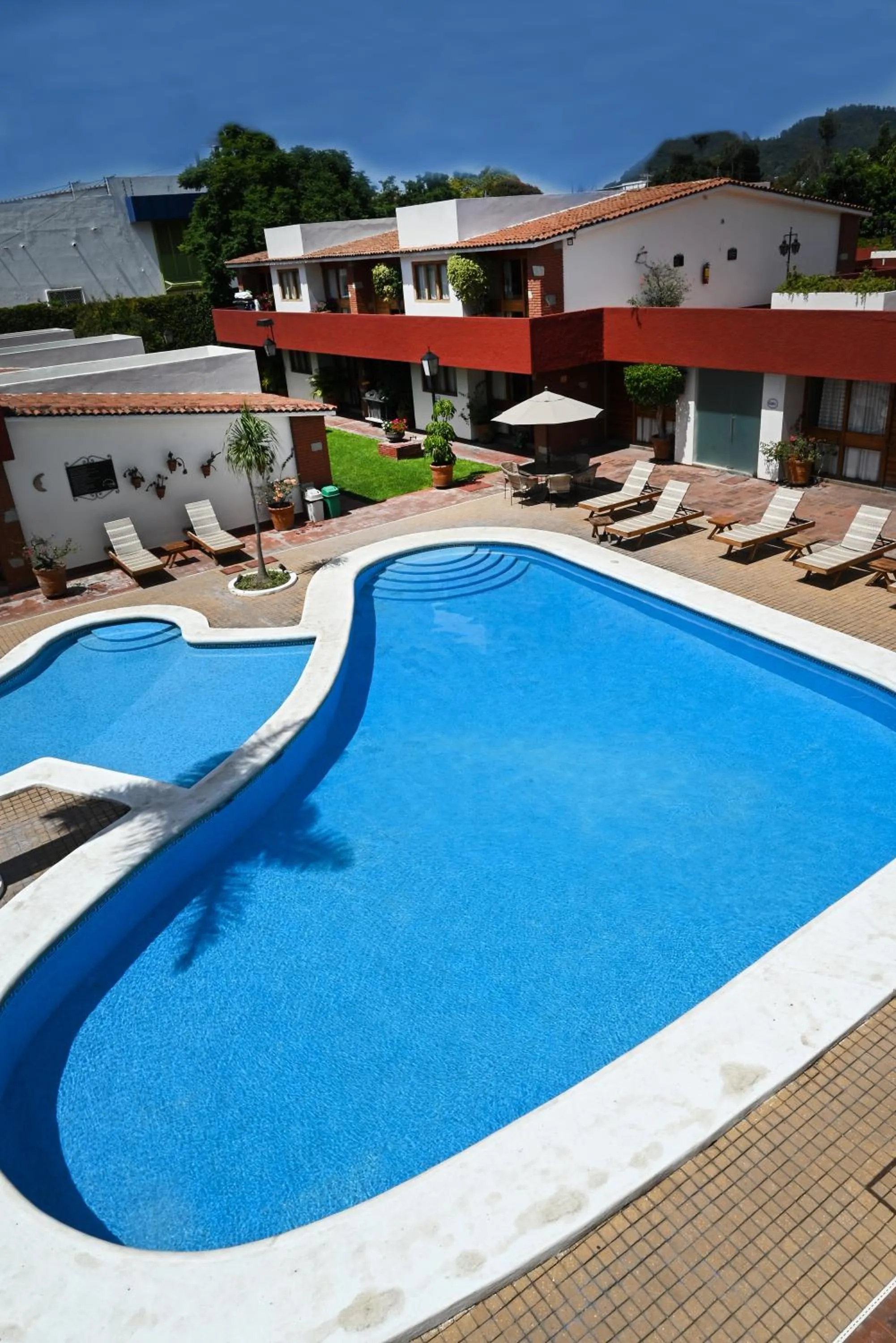 Pool view in Hotel Hacienda