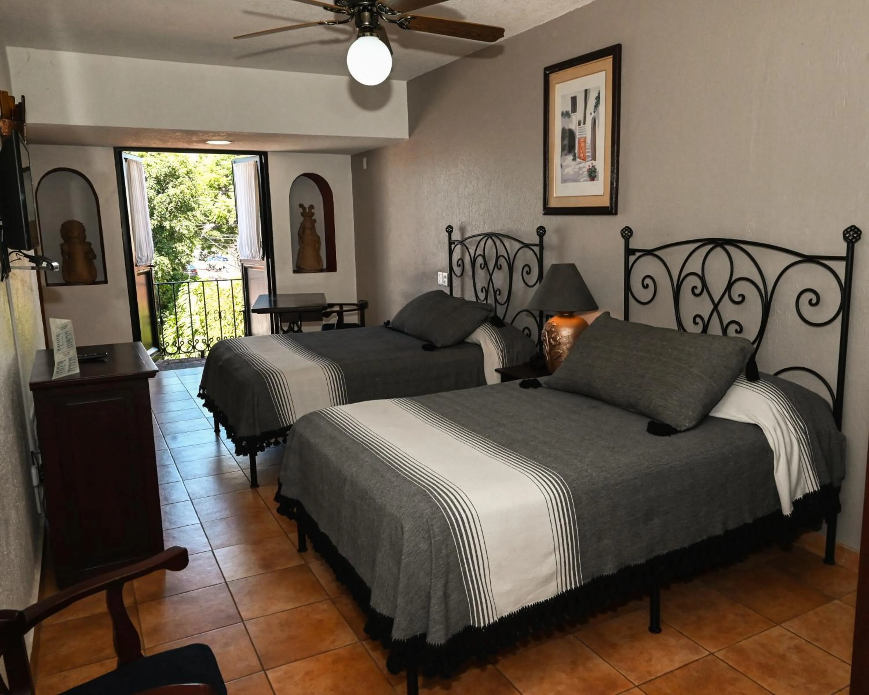Bed in Hotel Hacienda