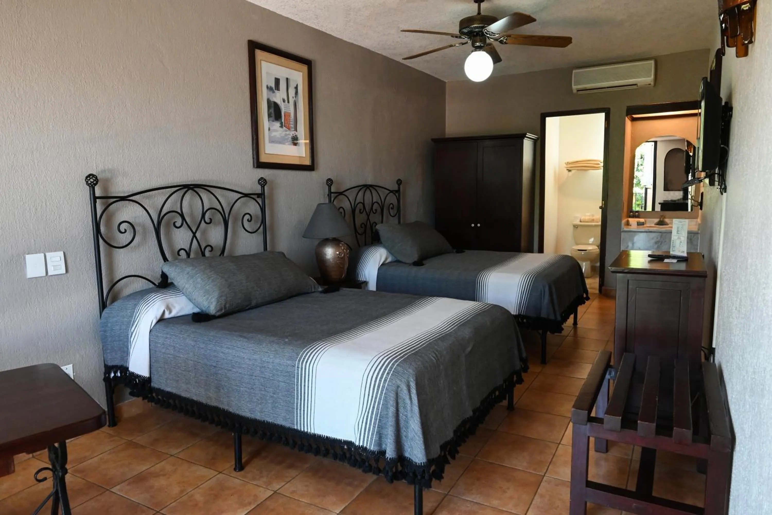 Bed in Hotel Hacienda