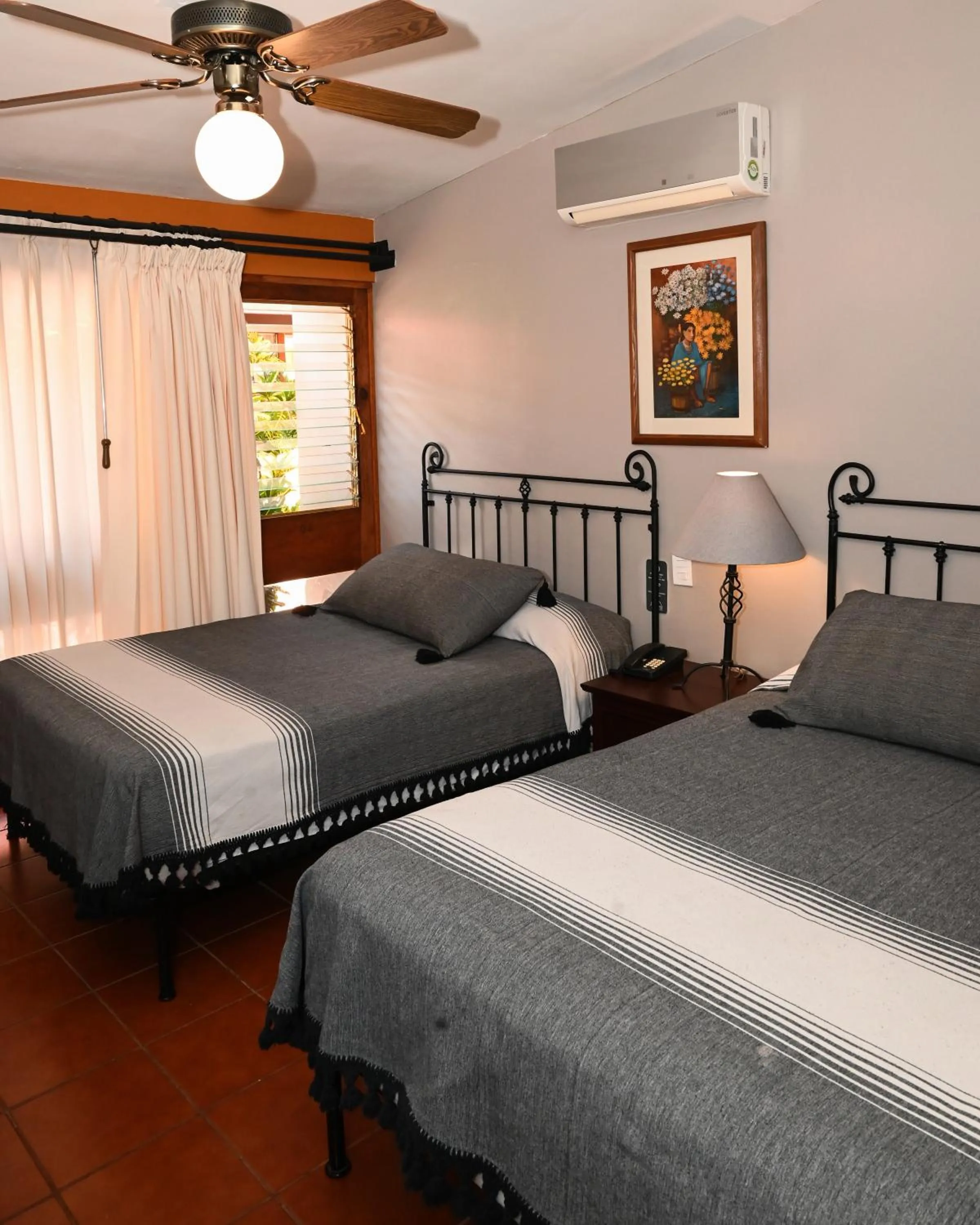Bed in Hotel Hacienda