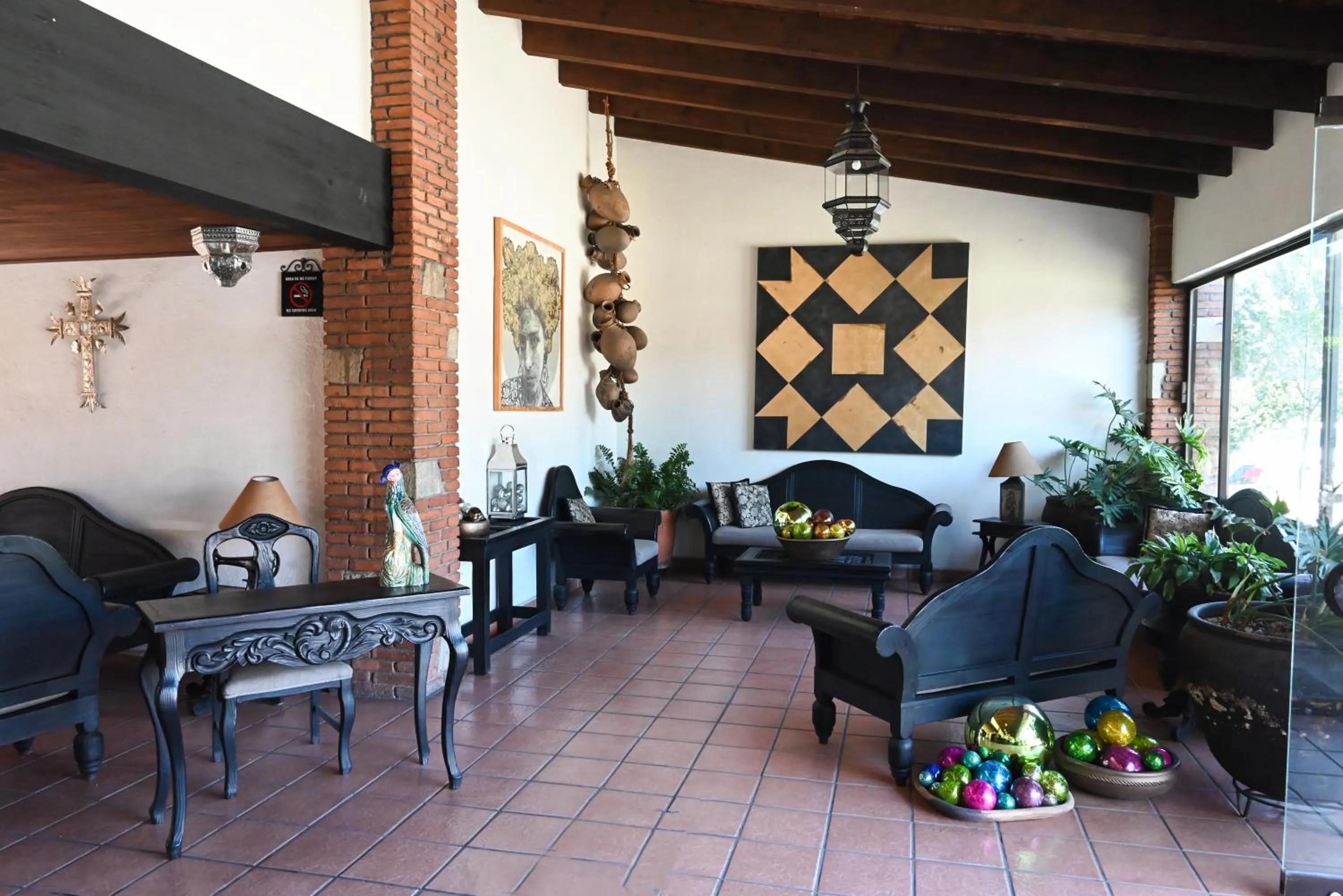 Seating area in Hotel Hacienda