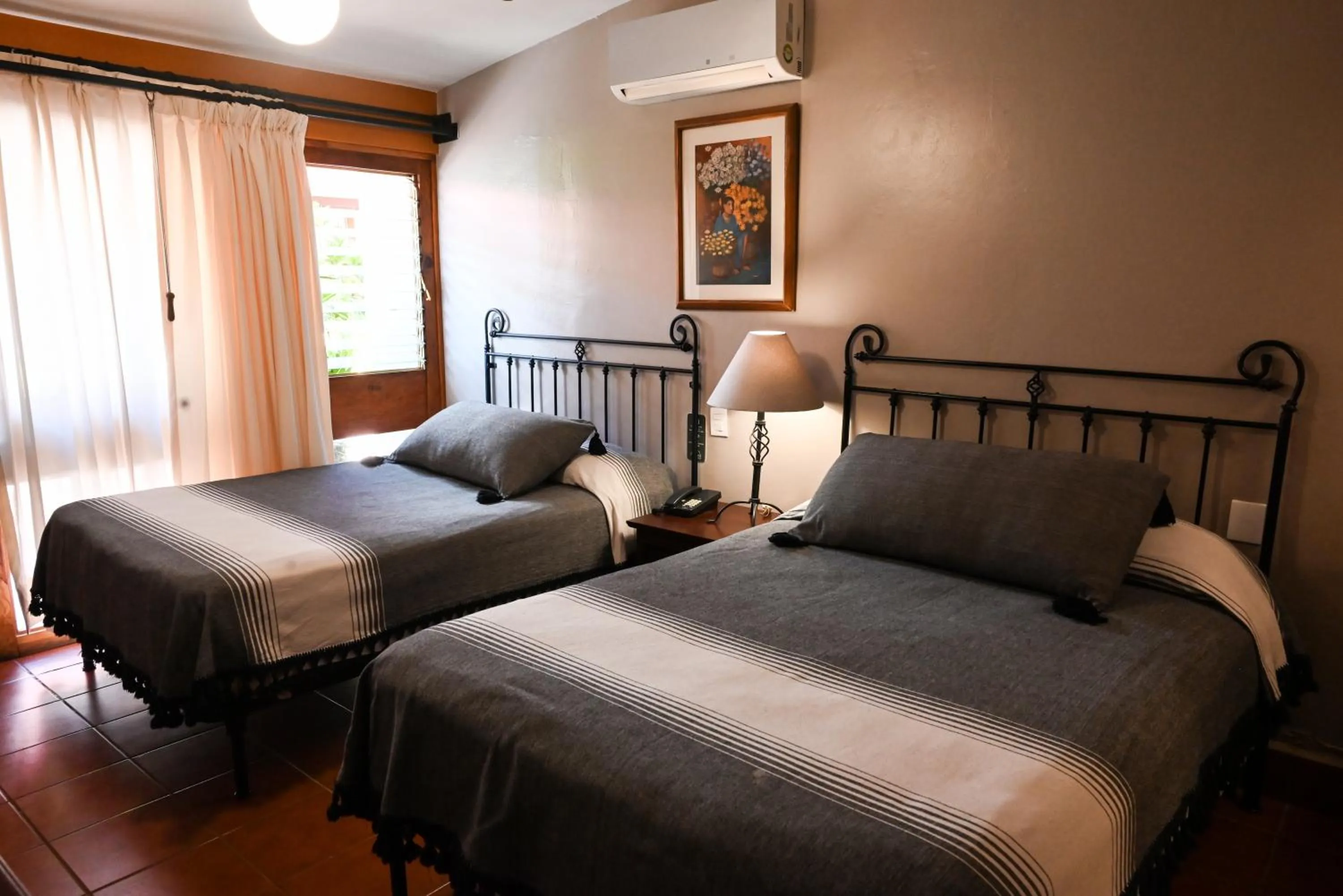 Bed in Hotel Hacienda