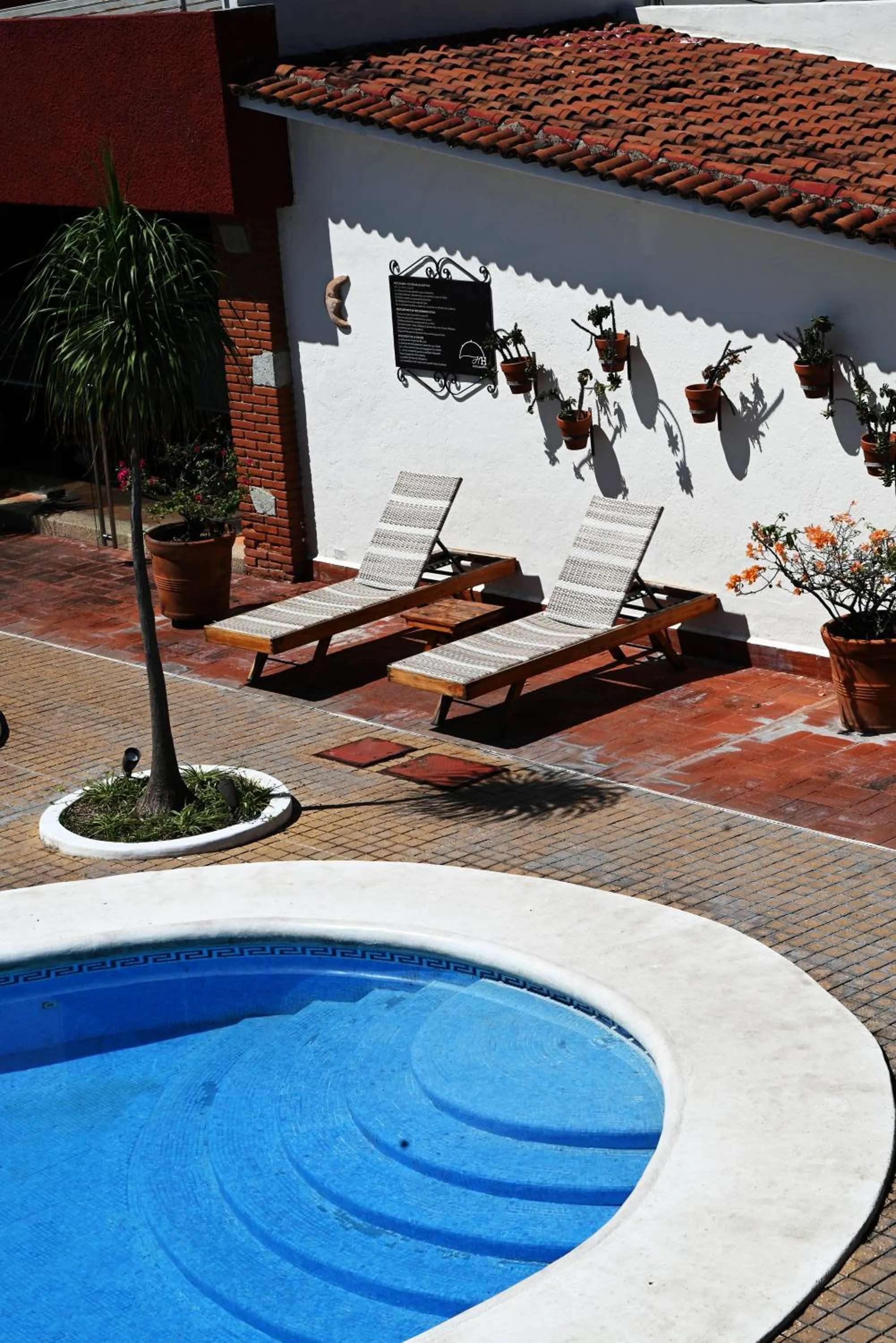Pool view in Hotel Hacienda