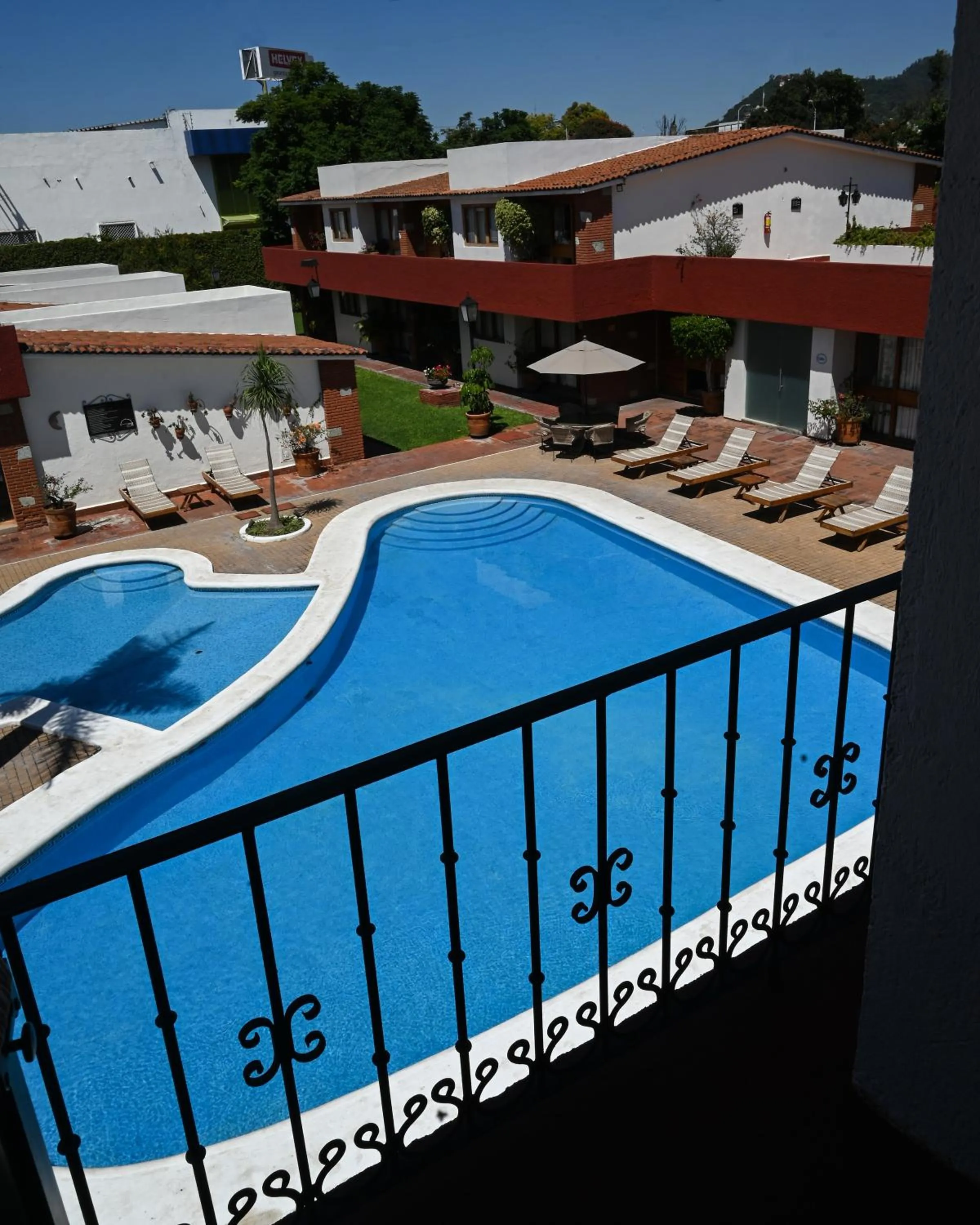 Pool view in Hotel Hacienda