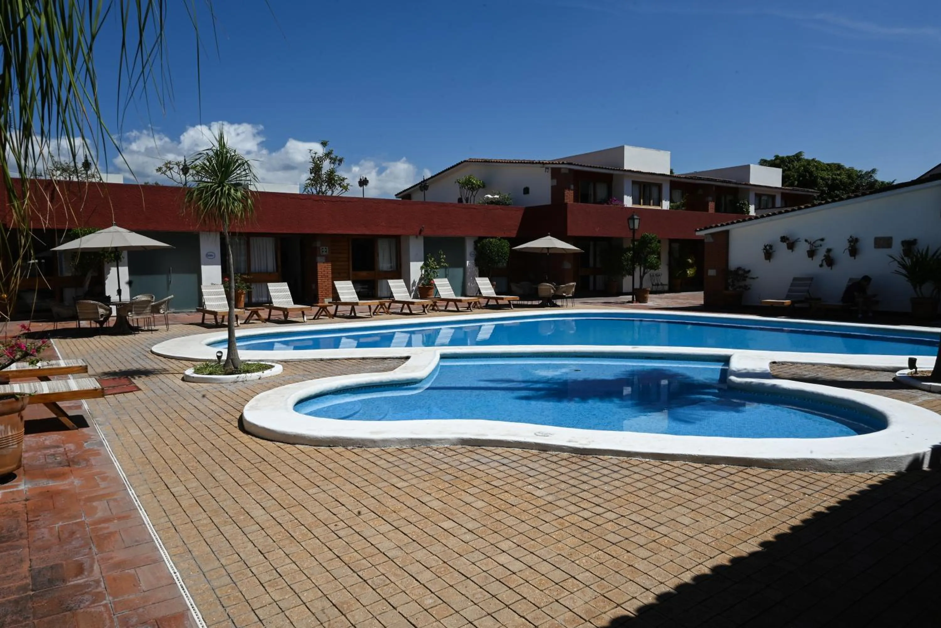 Pool view in Hotel Hacienda