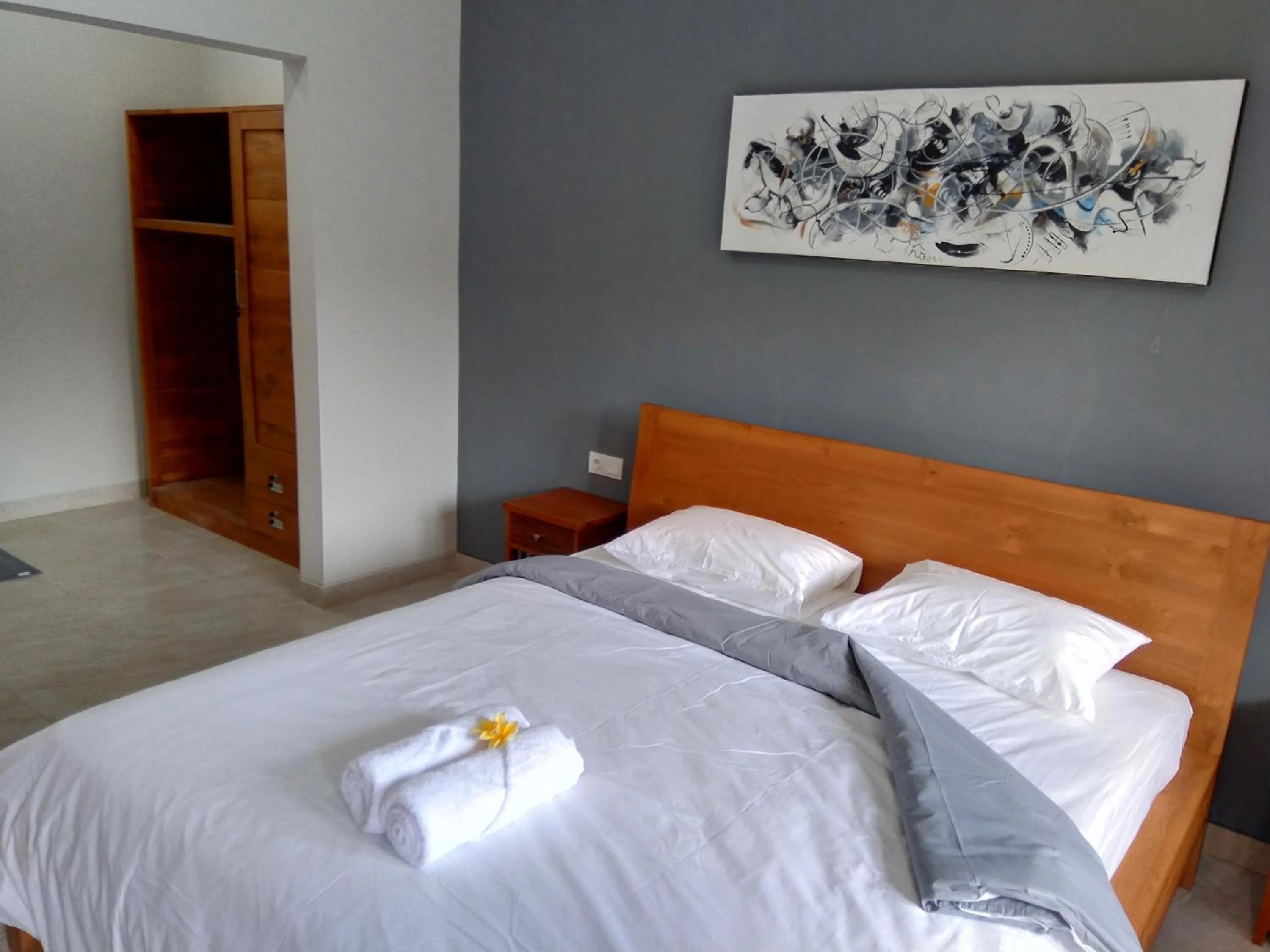 Bed in The Uma Guesthouse
