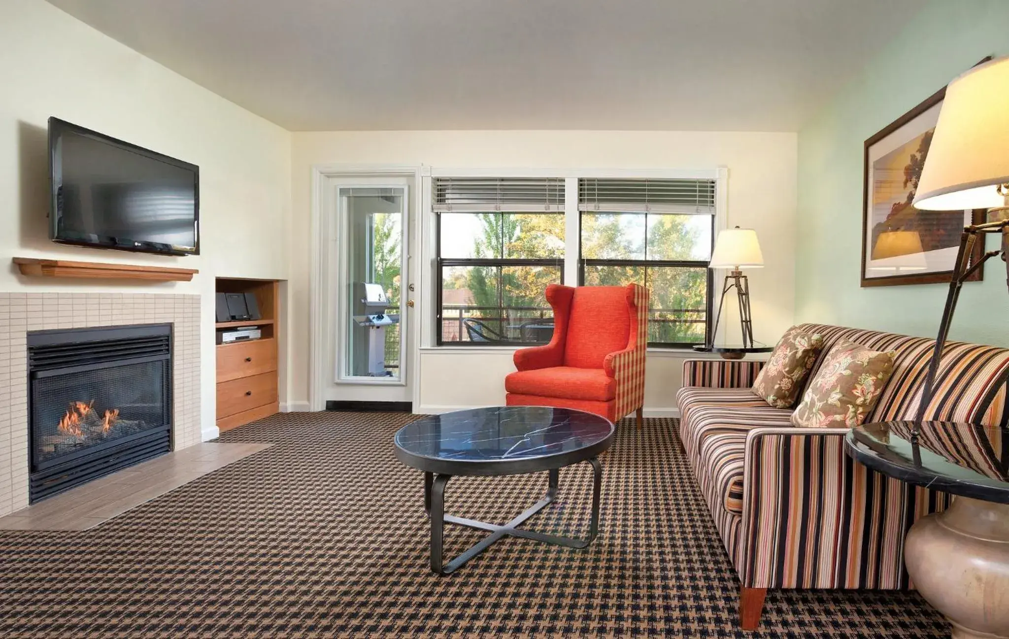 Living room in WorldMark Angels Camp Living room in WorldMark Angels Camp