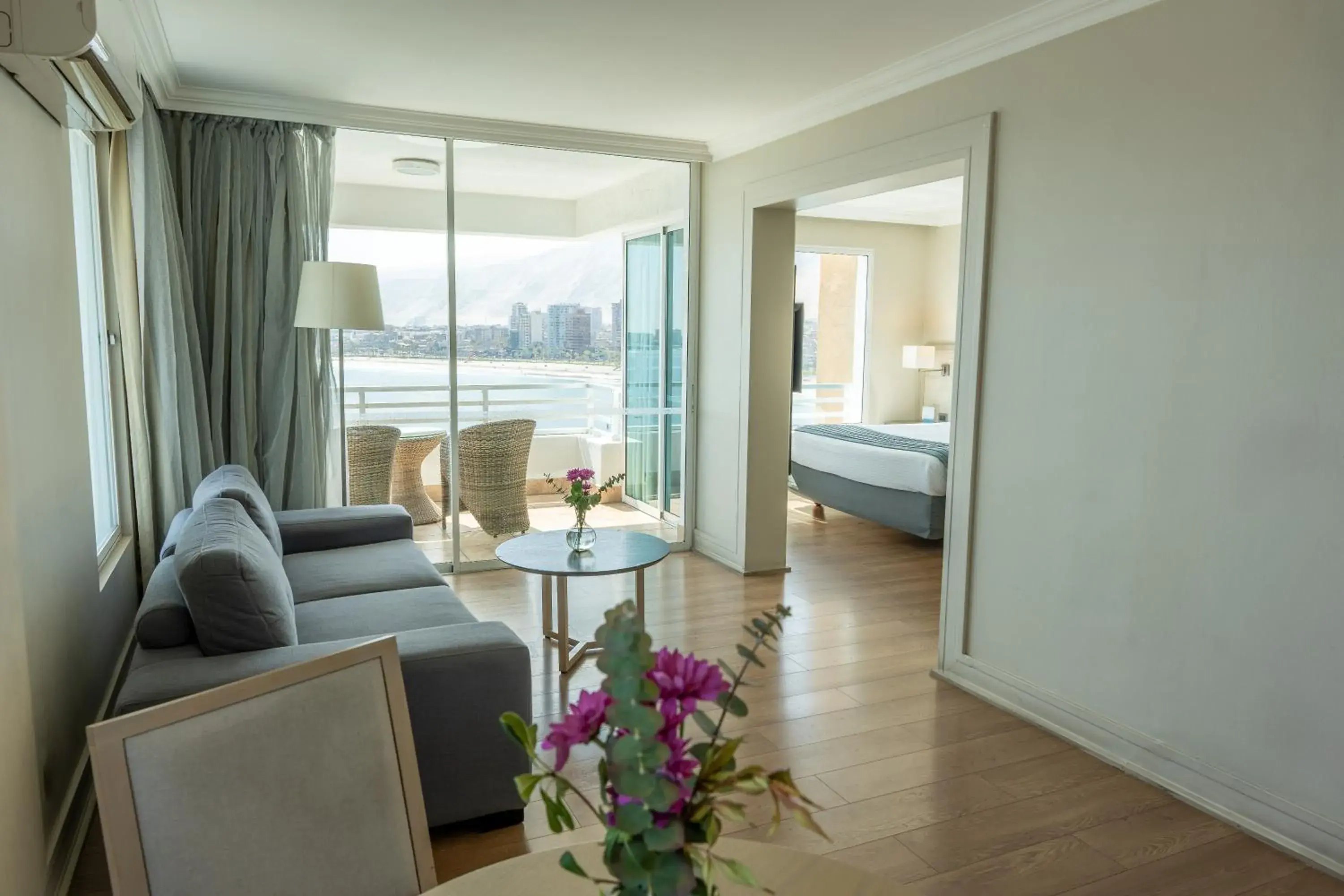 Living room, Bed in Terrado Suites Iquique Living room, Bed in Terrado Suites Iquique