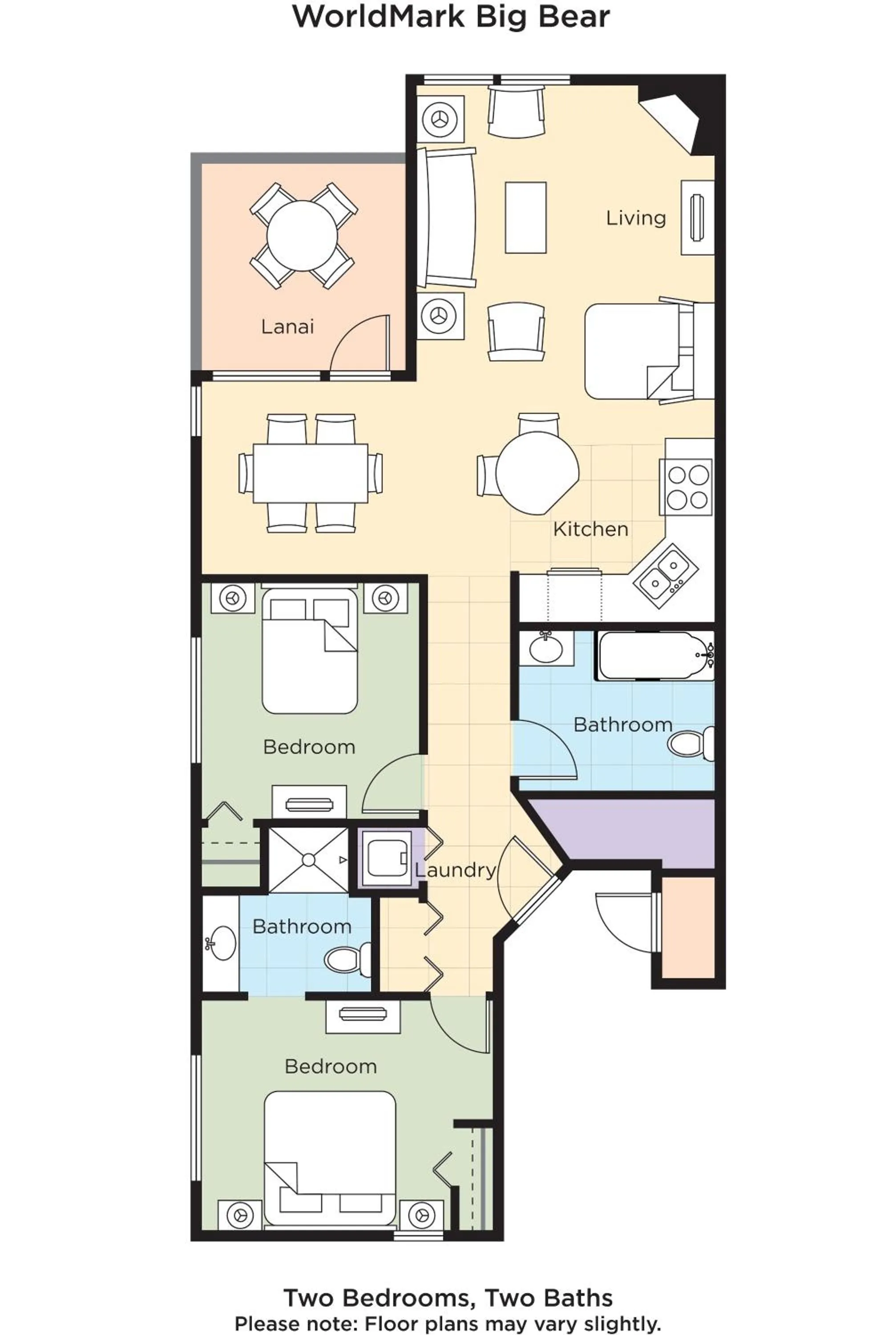 Floor plan in WorldMark Big Bear Lake
