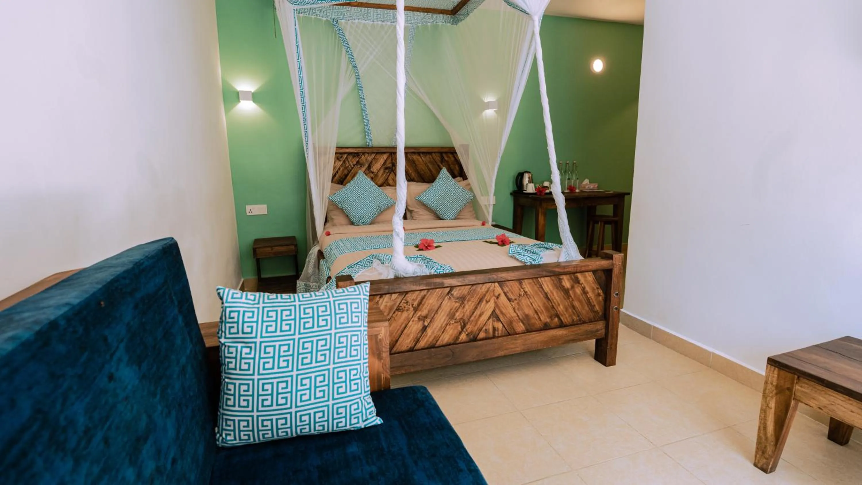 Bed in Paradise Beach Resort & Spa