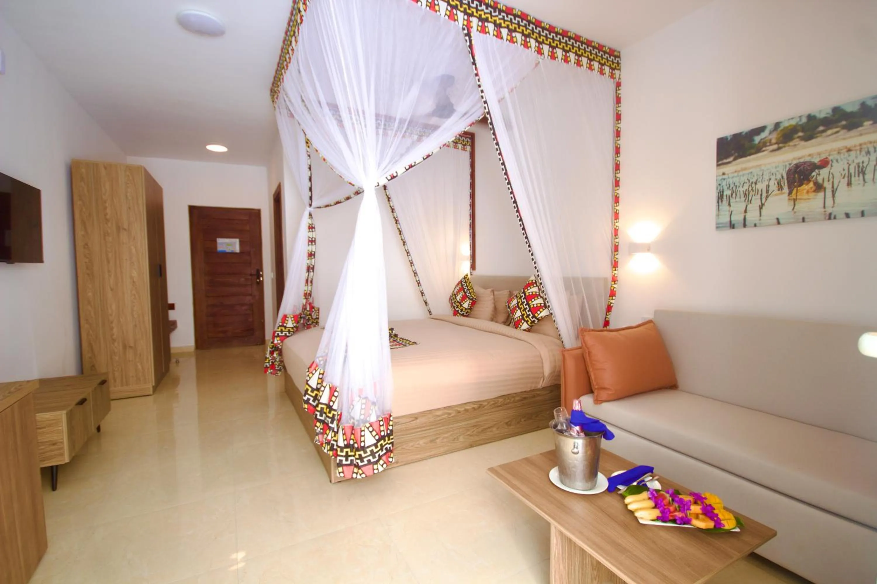 Bed in Paradise Beach Resort & Spa
