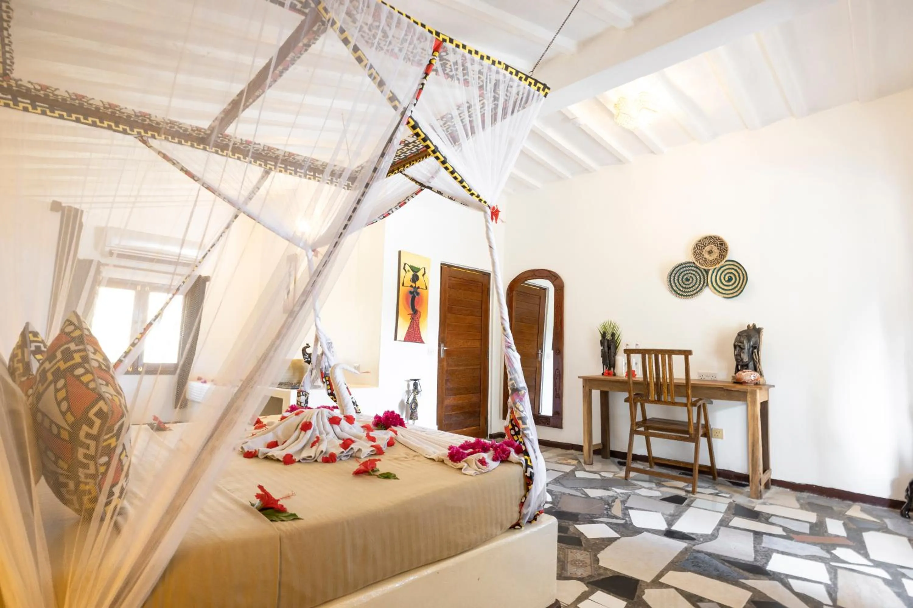 Bed in Paradise Beach Resort & Spa