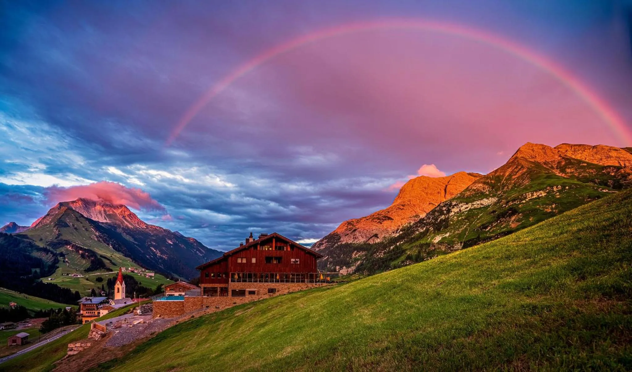 Natural landscape in AlpenParks Hotel & Apartment Arlberg Warth mit Pool