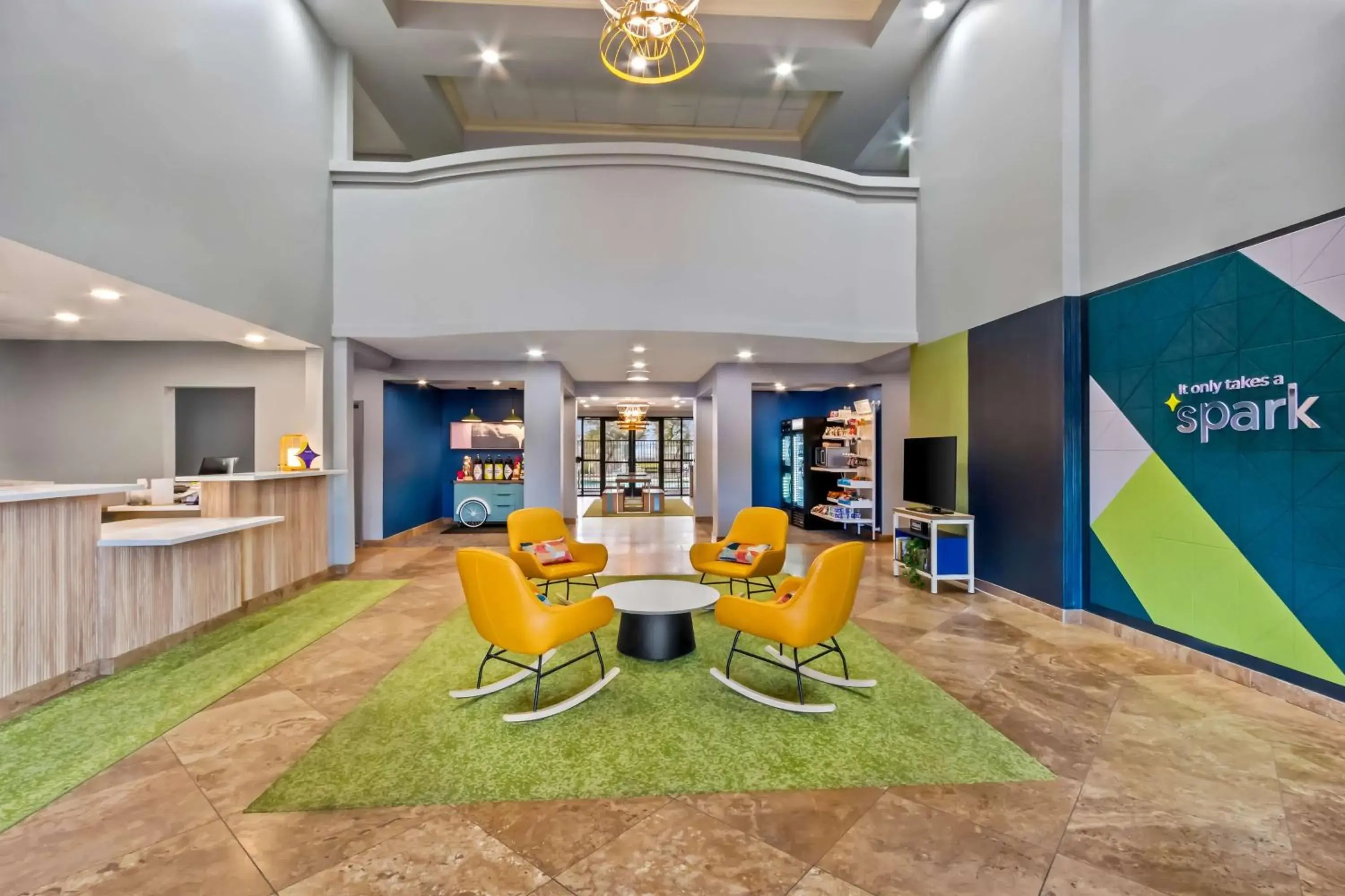 Lobby or reception in Spark by Hilton Phoenix East Mesa Lobby or reception in Spark by Hilton Phoenix East Mesa